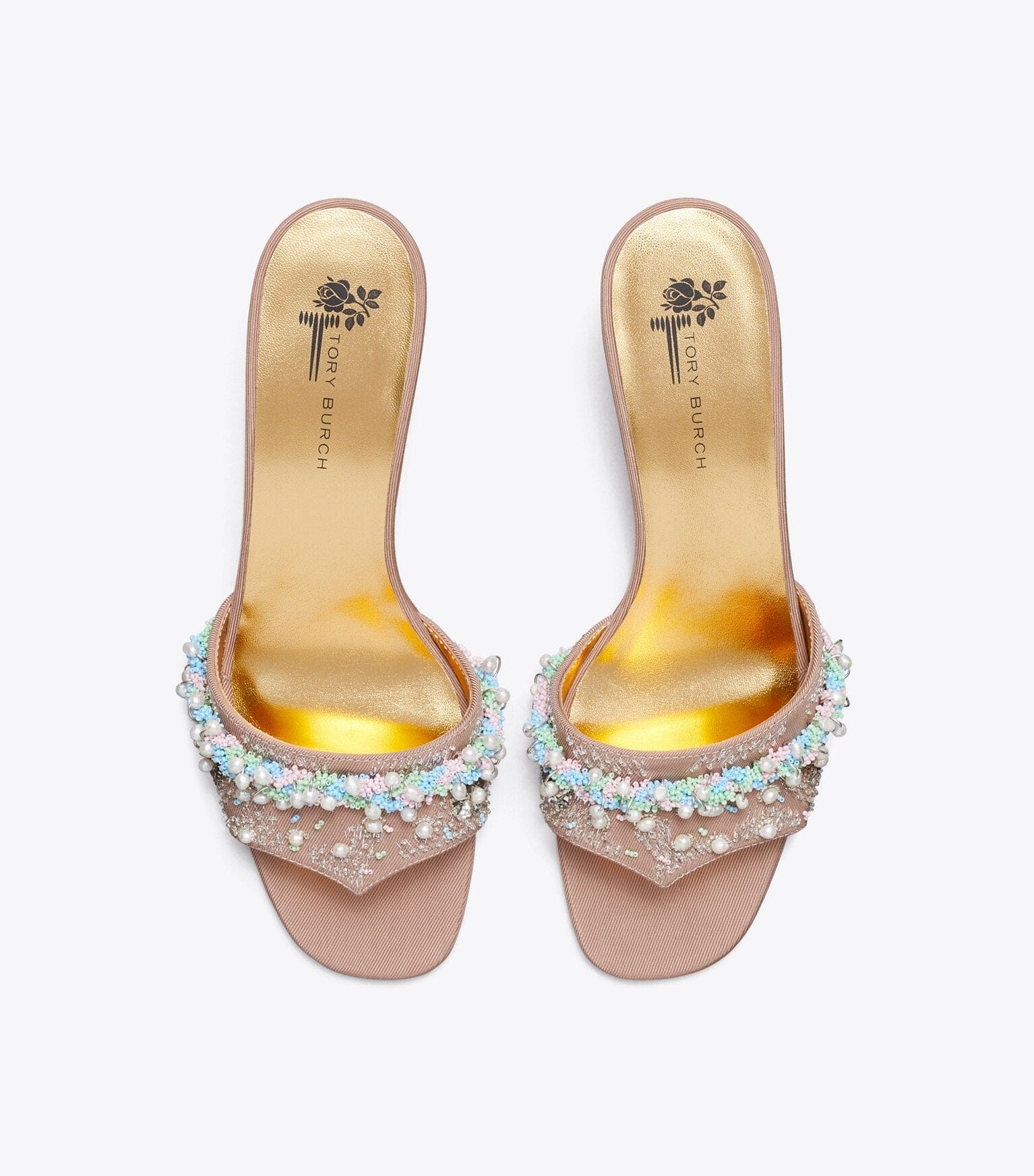 Beaded Heel Mule