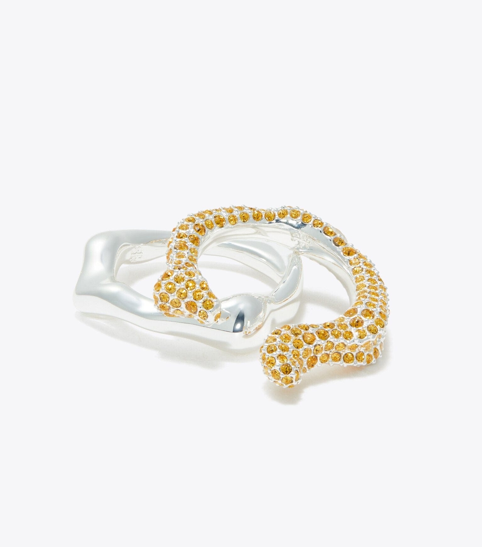 Curiosity Coral Ring Set