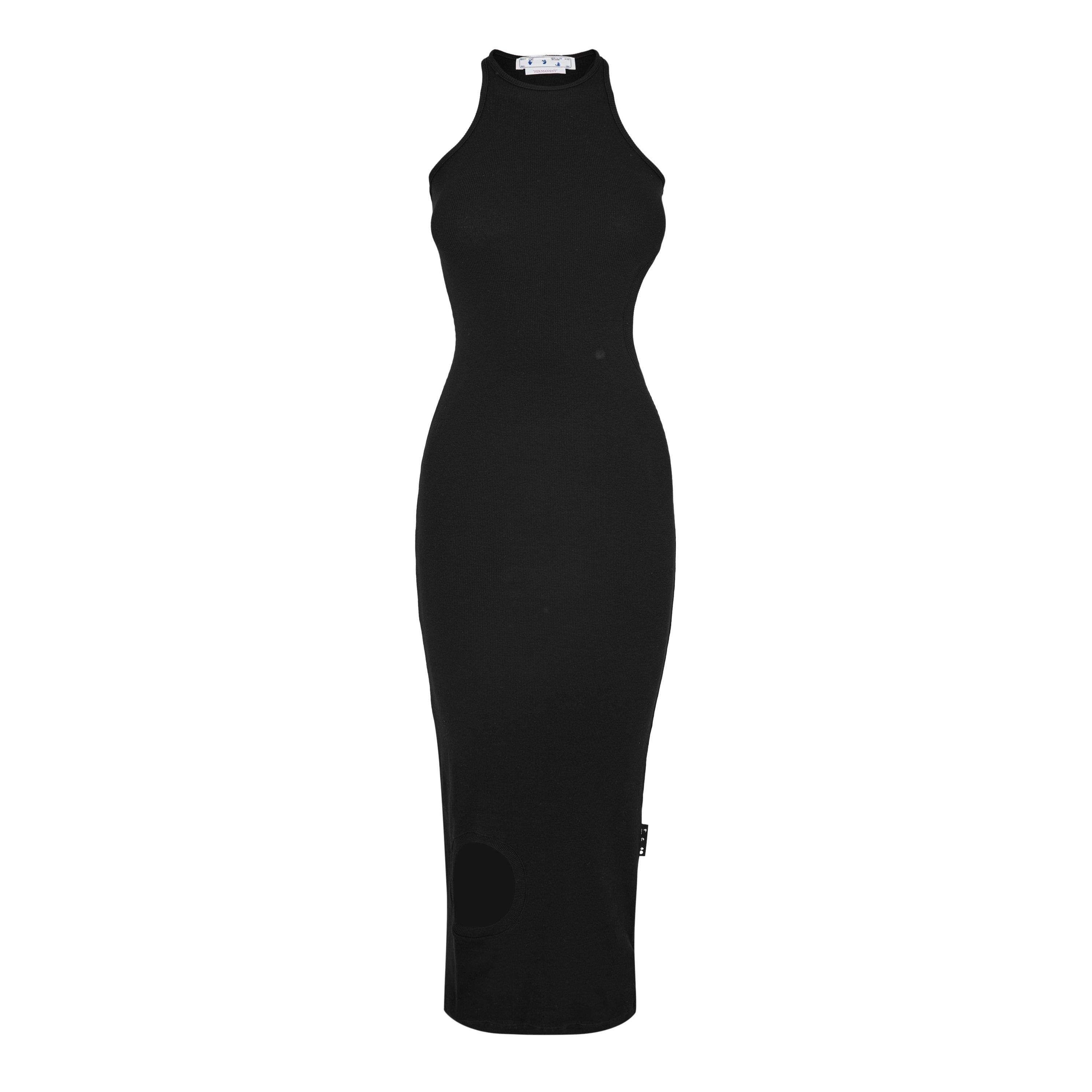 Meteor Ribbed Circular Cutout Maxi Dress
