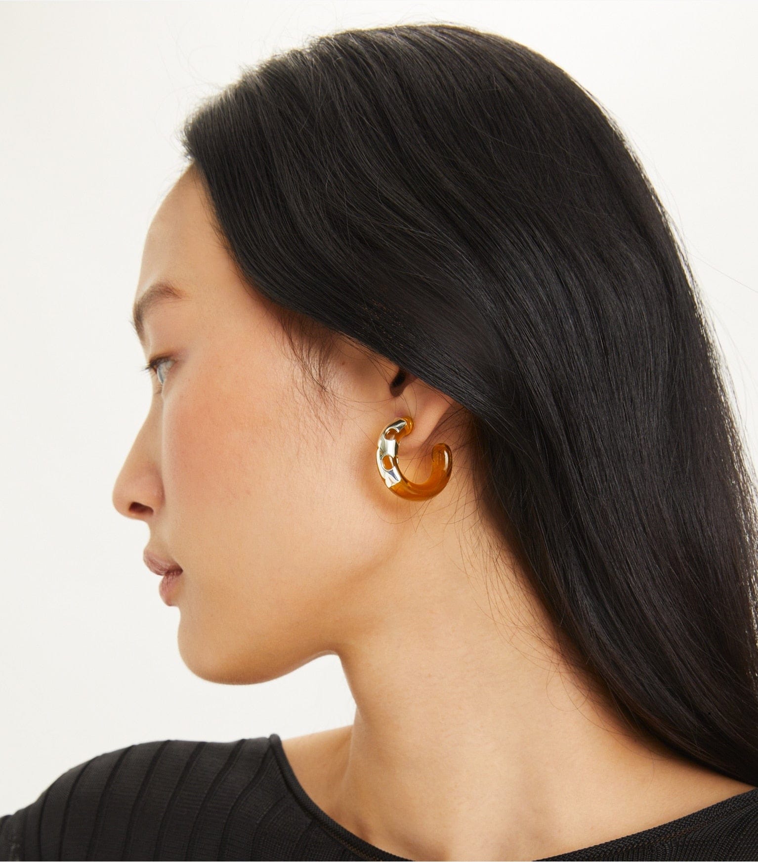 Resin Hoop Earrings