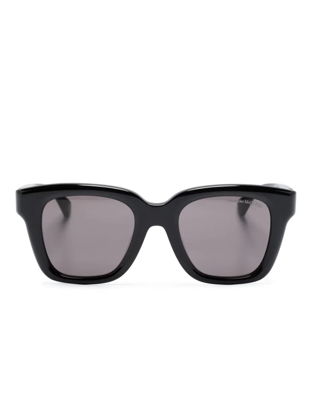 skull-appliqué square-frame sunglasses