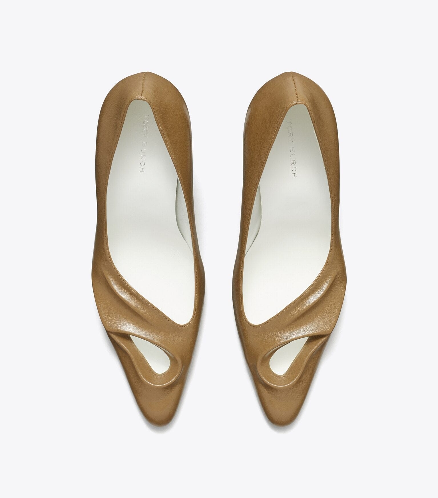Sculpted Peep-Toe Pump