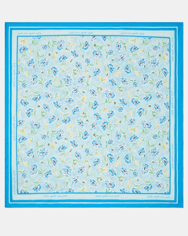 Lively Blooms Silk Bandana