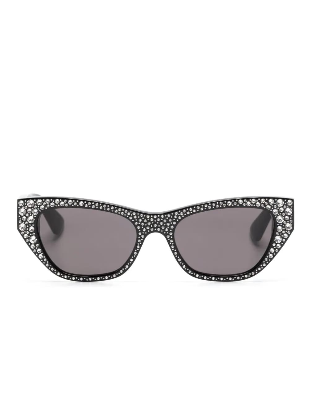 rhinestone-embellished cat-eye sunglasses