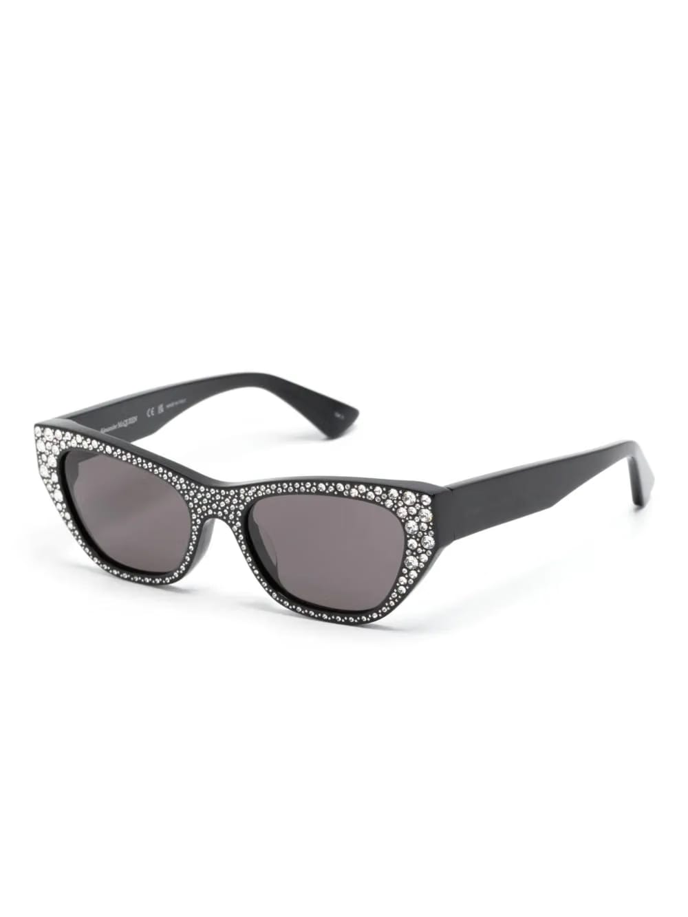 rhinestone-embellished cat-eye sunglasses