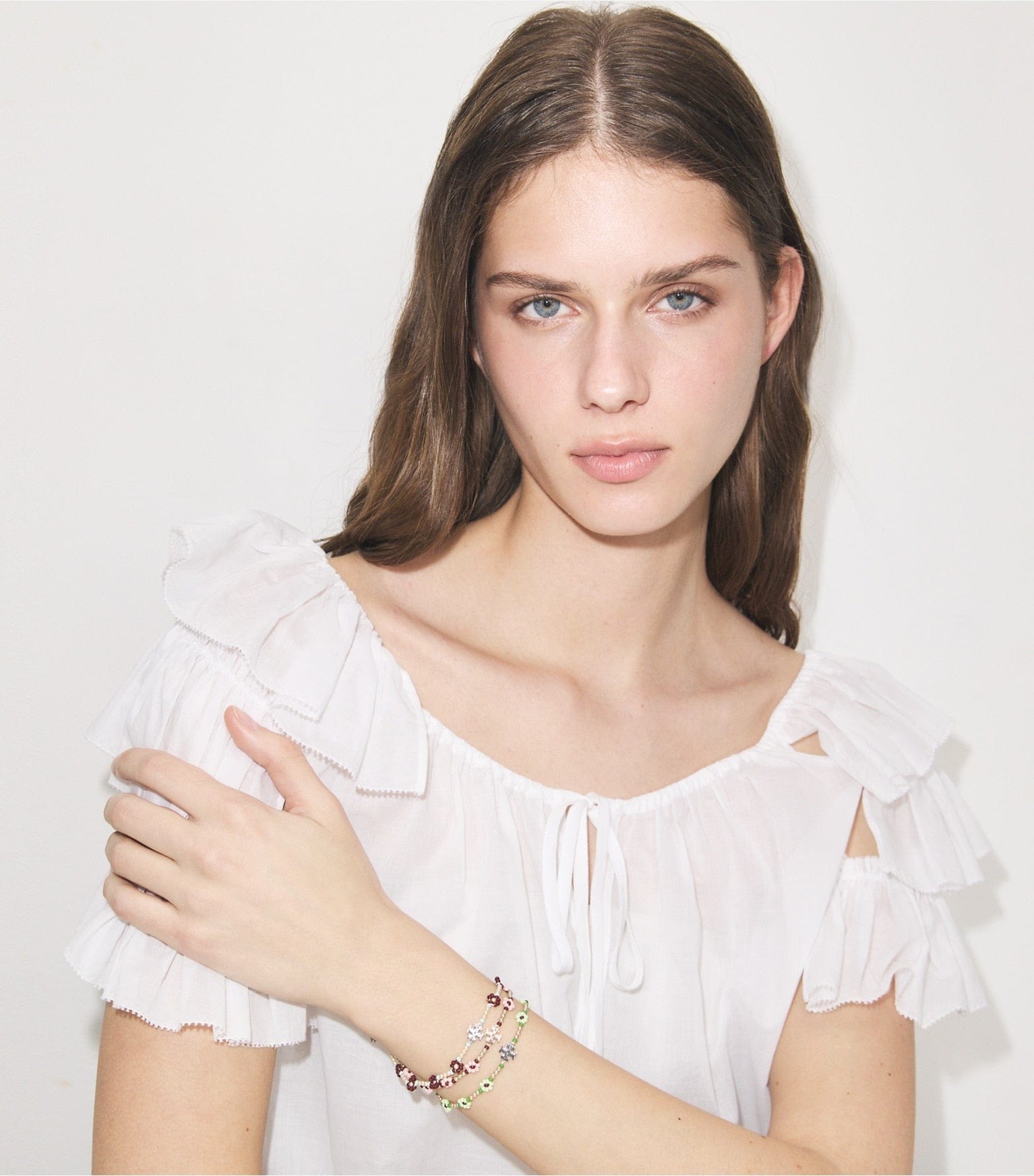 Curiosity Beaded Flower Bracelet
