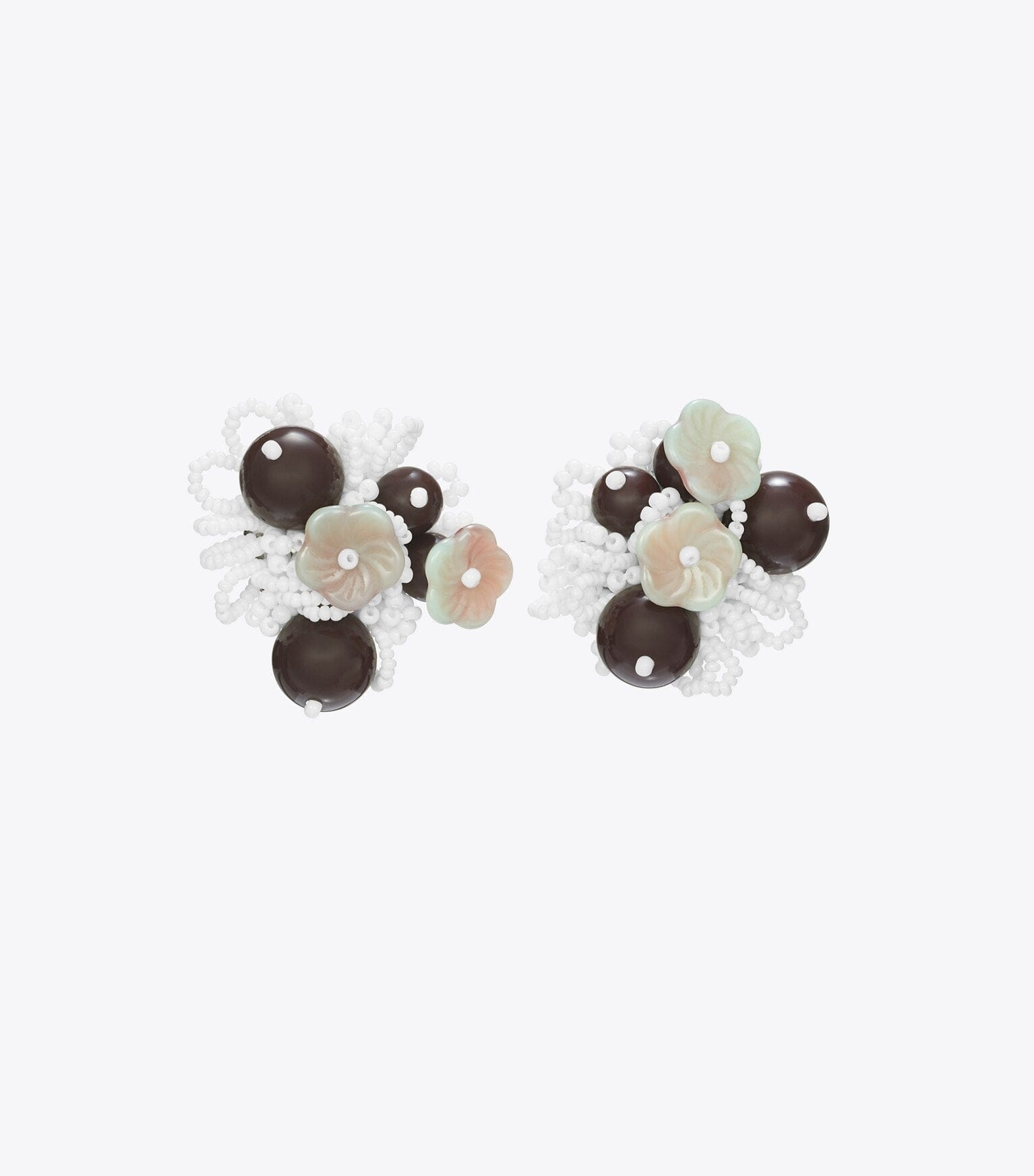 Runway Beaded Cluster Earrings