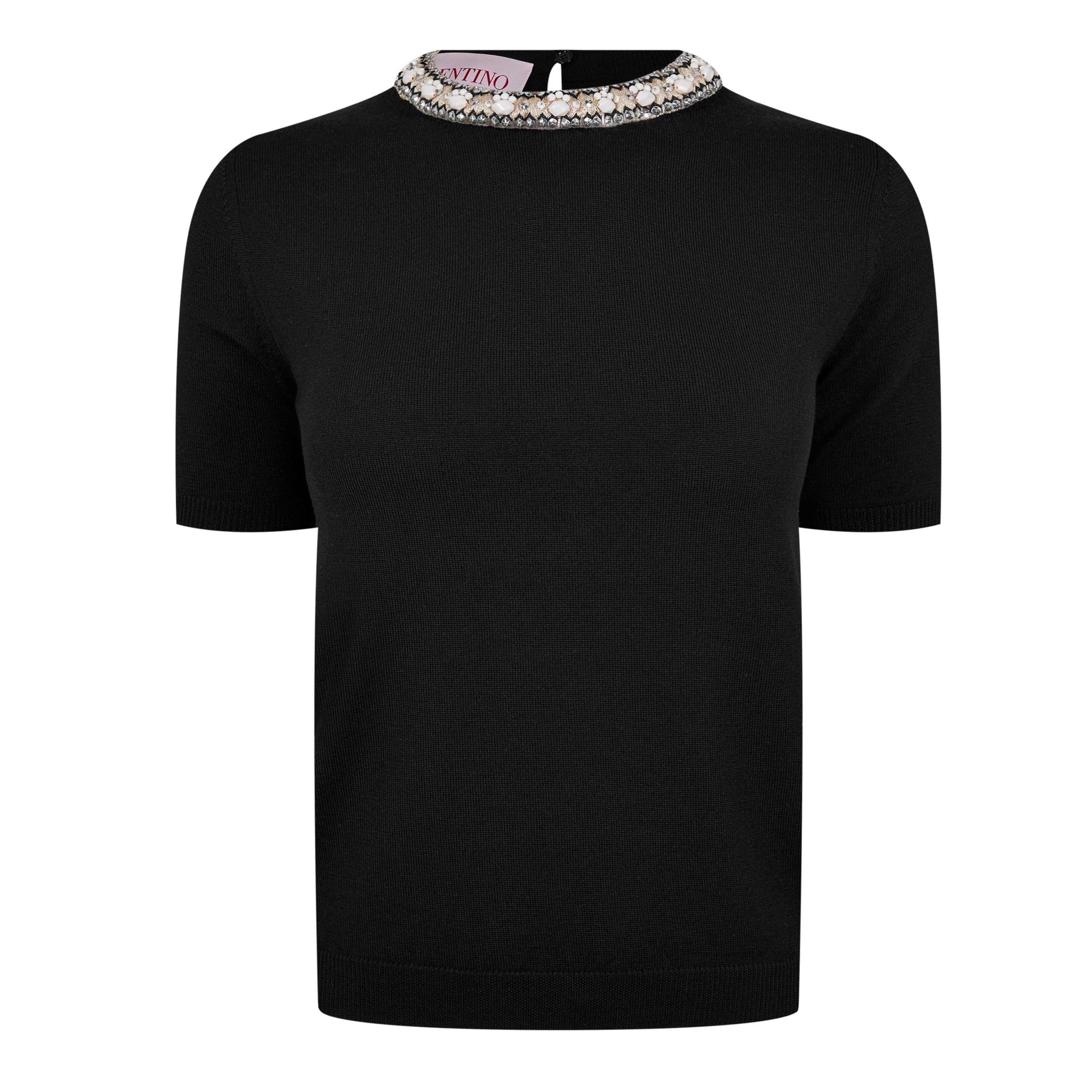 Embellished Knitted Top