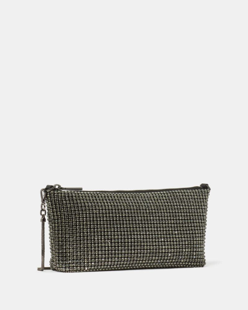 Andie Faux Crystal Mesh Small Shoulder
