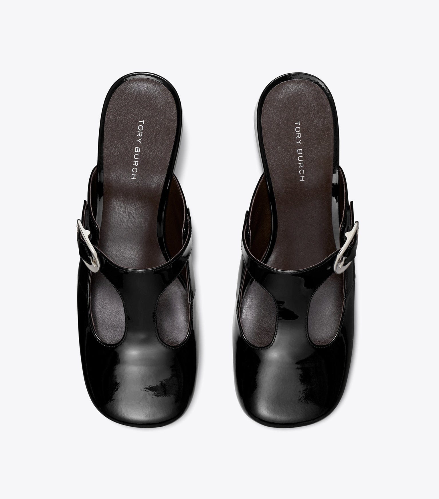 Violet T-Strap Heeled Mule