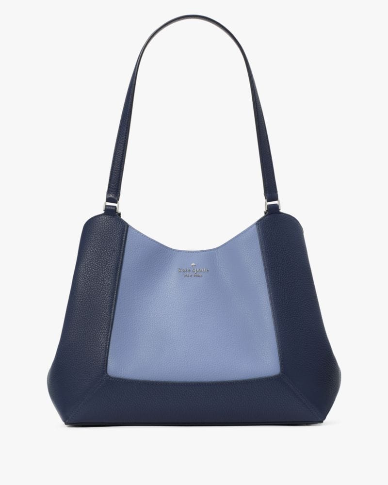 Lena Colorblock Large Triple Compartment Shoulder Bag