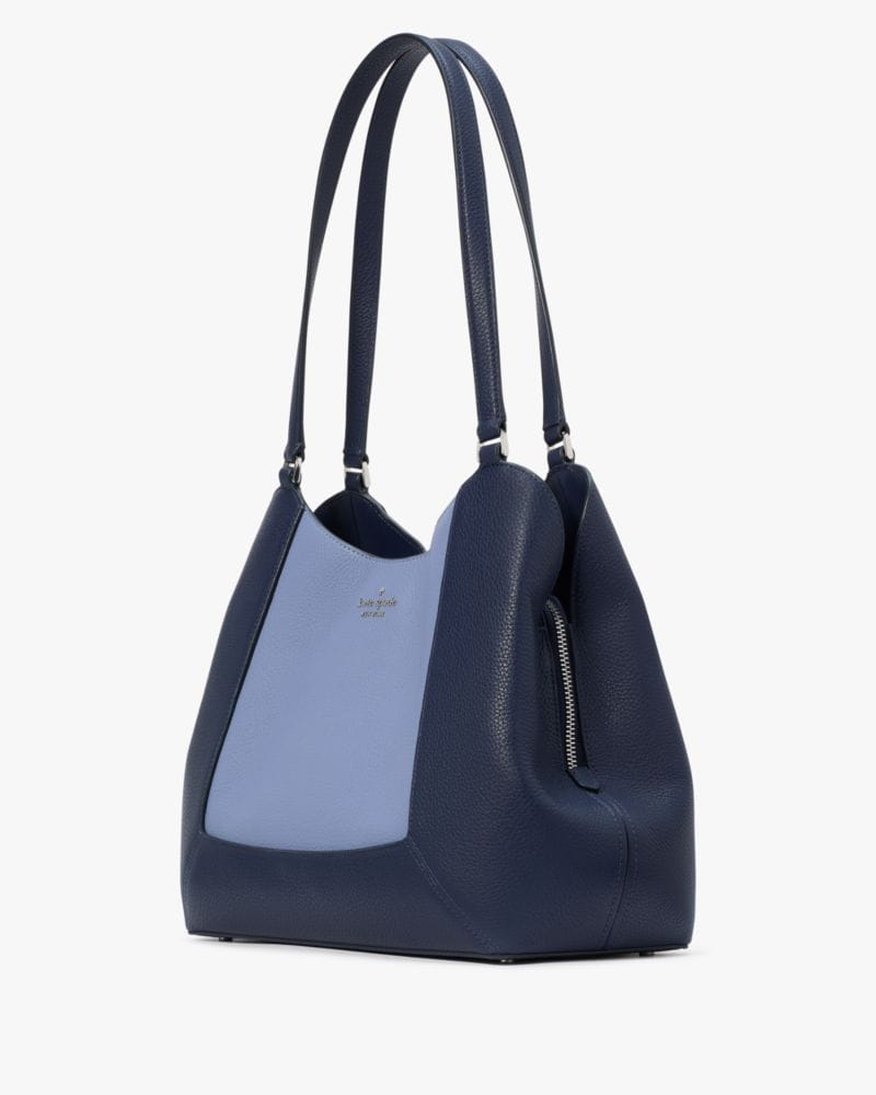 Lena Colorblock Large Triple Compartment Shoulder Bag