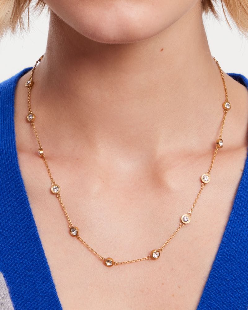 Set In Stone Station Necklace
