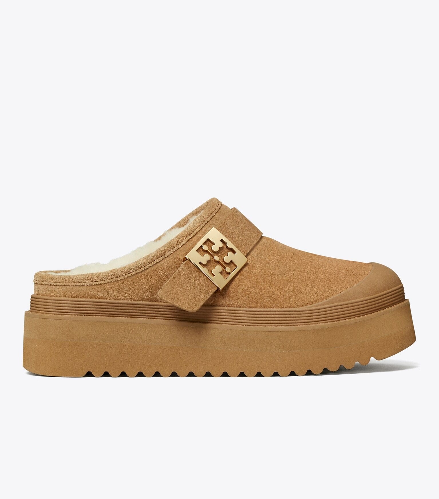Mellow Shearling Platform Mule