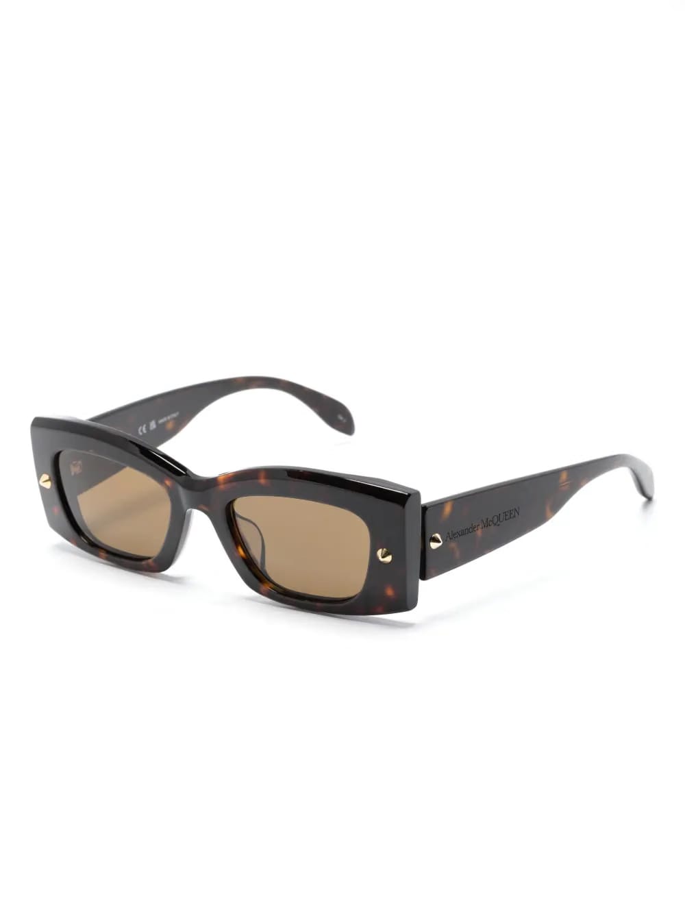 Spike Studs rectangular-frame sunglasses