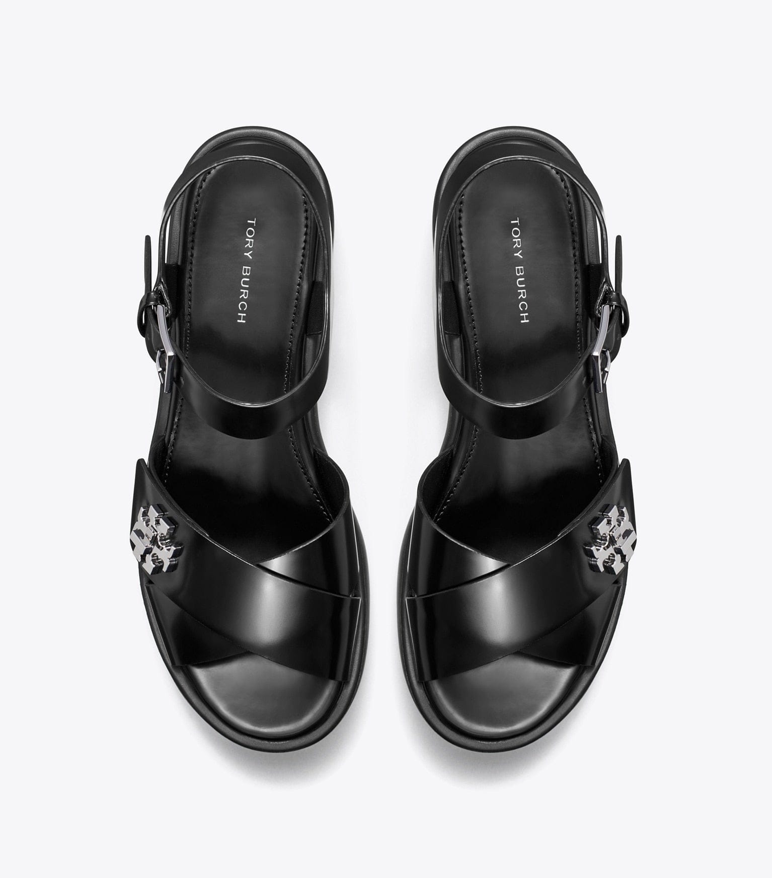 Turnlock Platform Lug Heeled Sandal