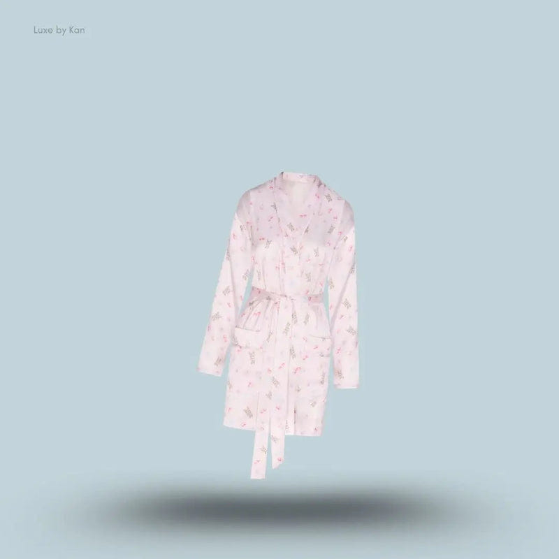 Skims Woven Shine Robe – Barely Pink Snack Bag
