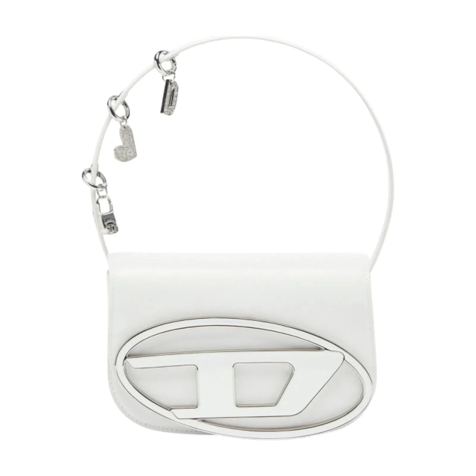Diesel White 1dr Iconic Small Shoulder Bag