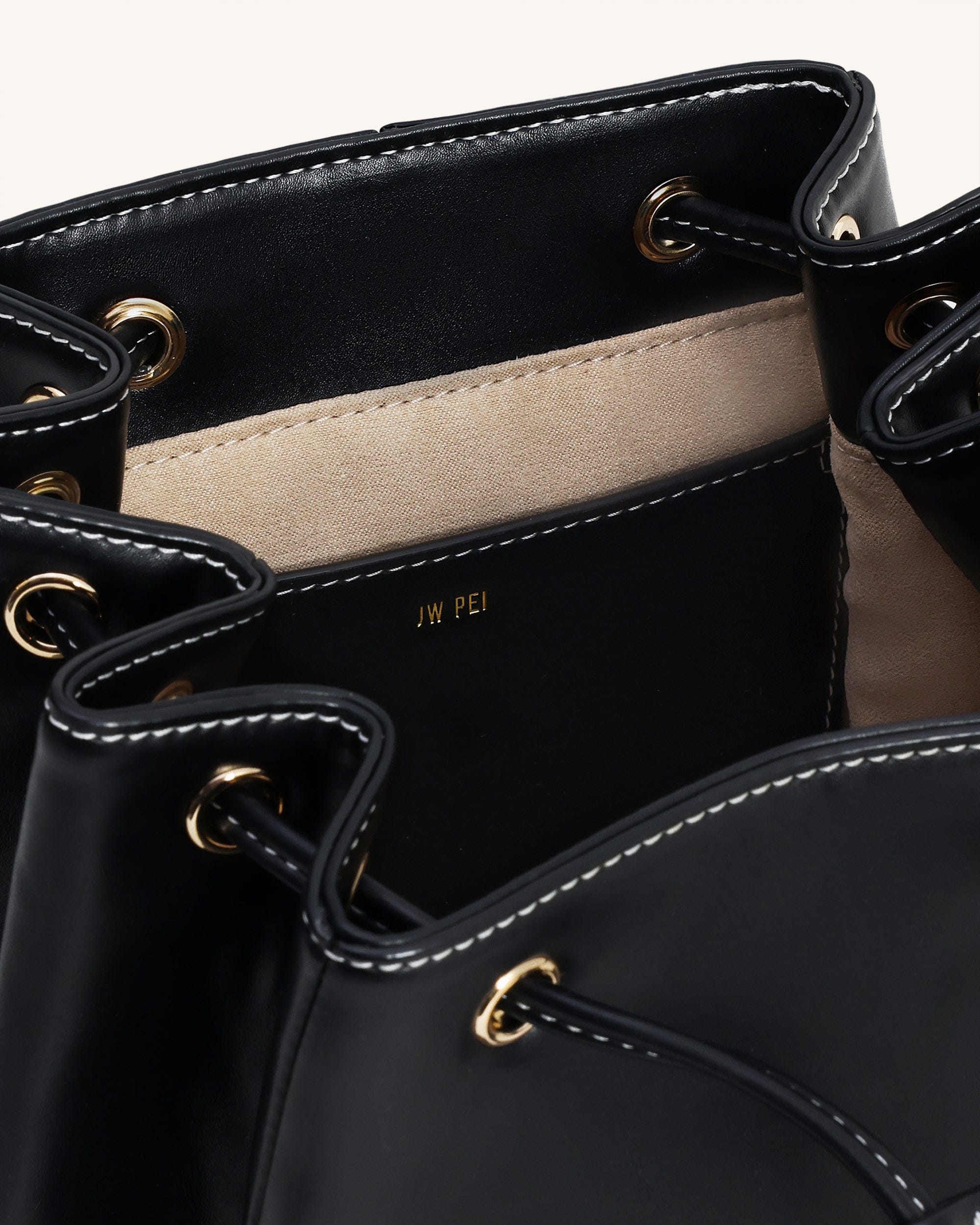 Jw Pei Harper Buckle Pocket Backpack Black