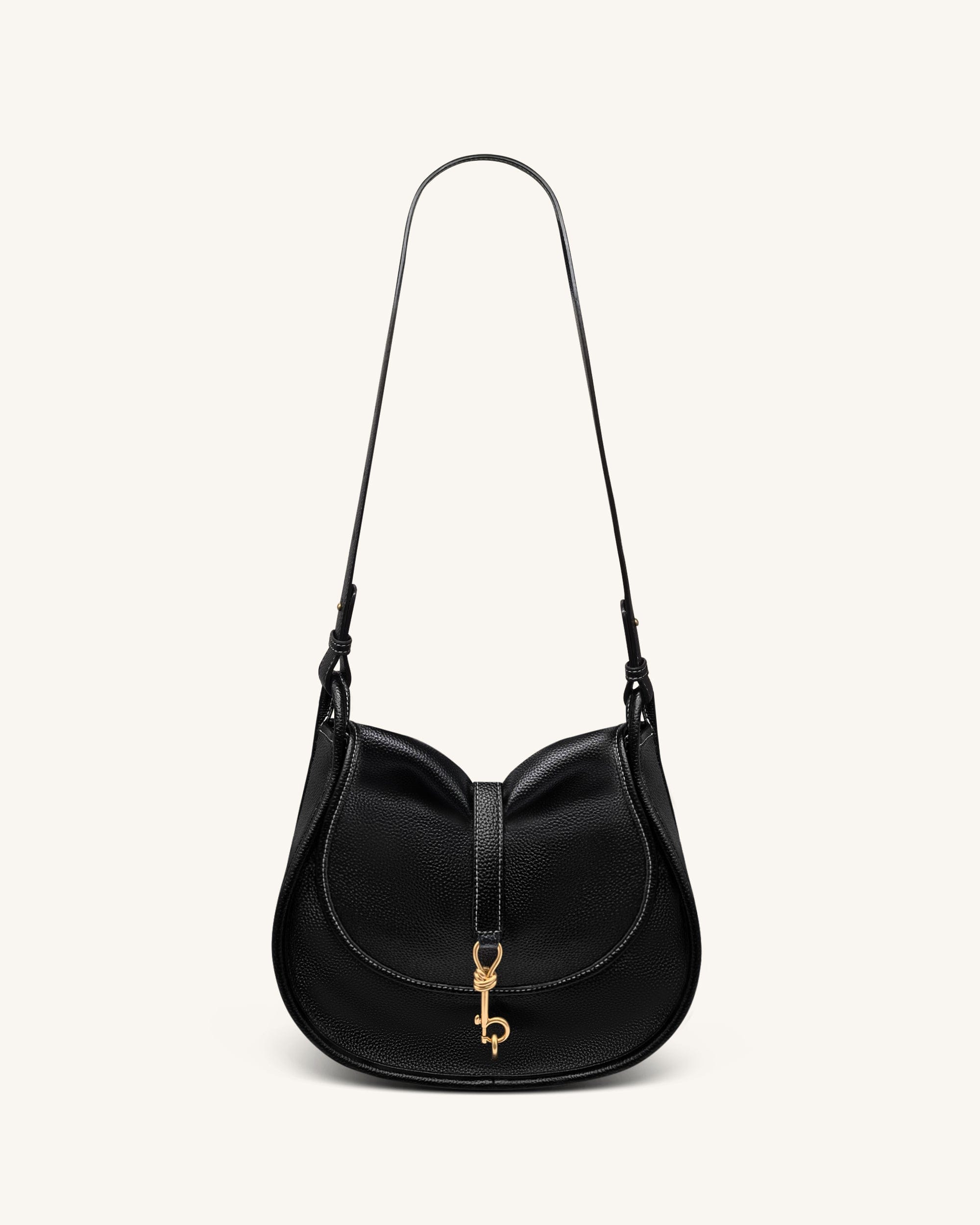 Jw Pei Arla Small Hobo Bag Black Pebbled