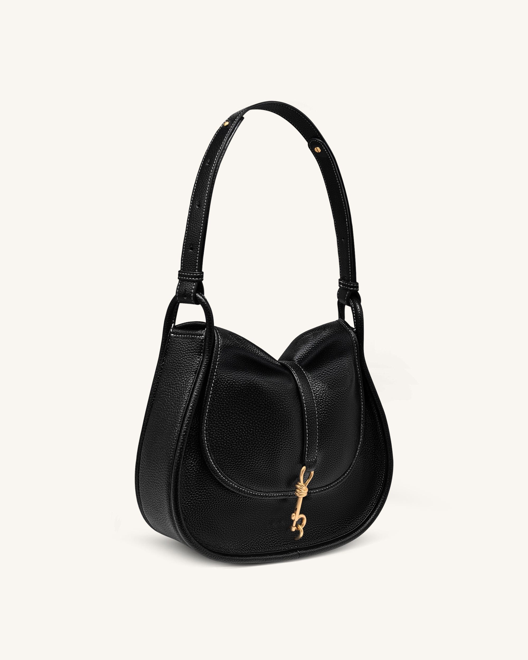 Jw Pei Arla Small Hobo Bag Black Pebbled