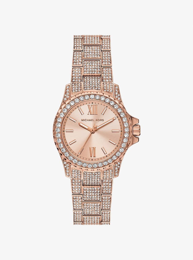 Michael Kors Mini Everest Pav Rose Gold-Tone Watch