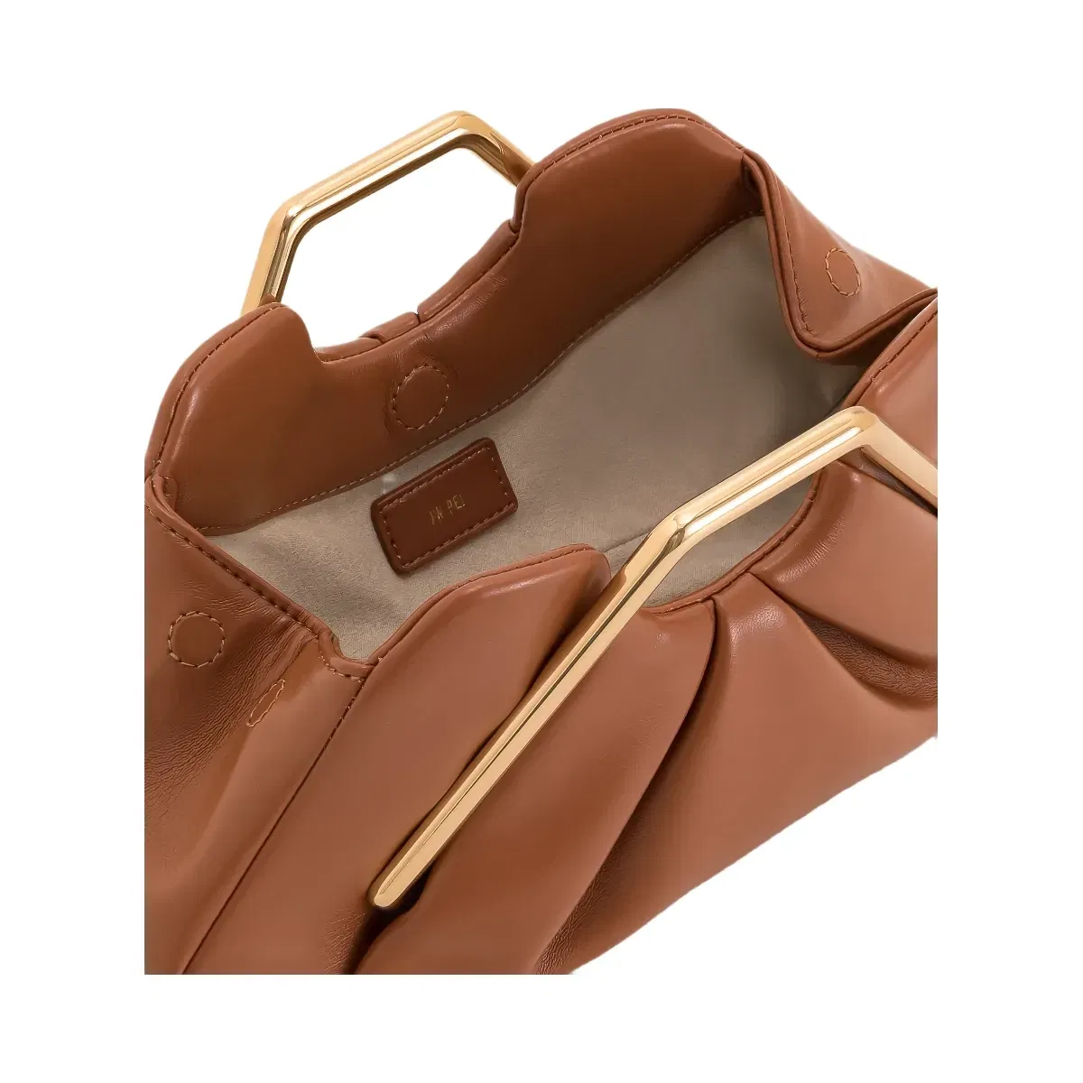 Jw Pei Lila Metal Frame Clutch Brown