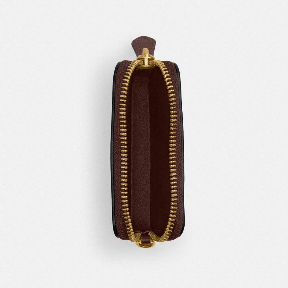 Coach Essential Chain Card Case Brass Maple