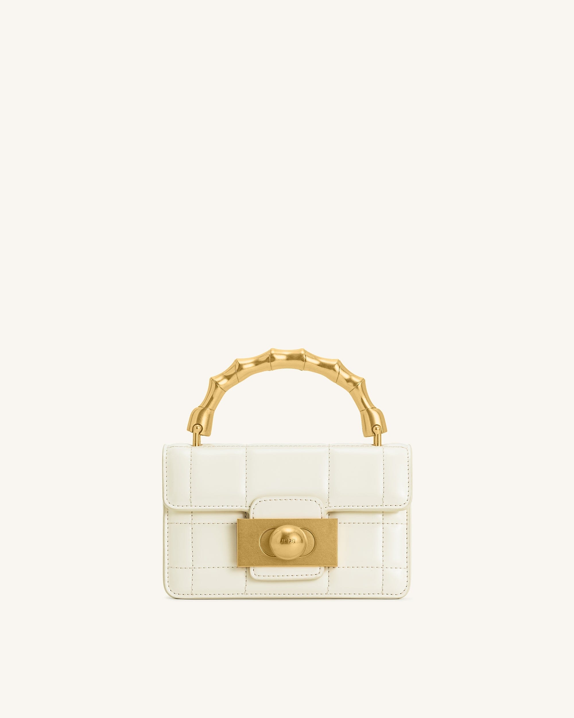 Jw Pei Kaia Bamboo Metal Handle Handbag White