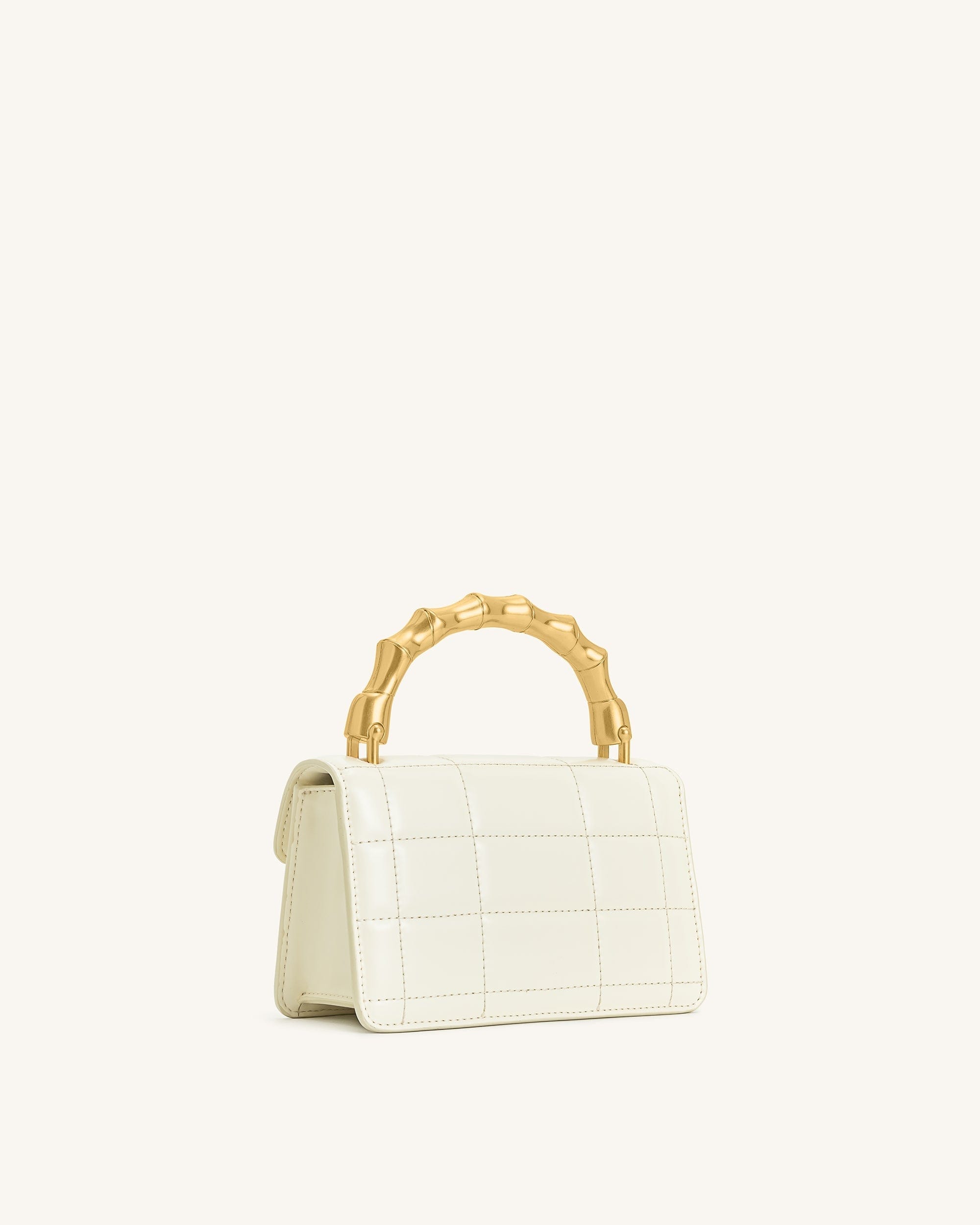 Jw Pei Kaia Bamboo Metal Handle Handbag White