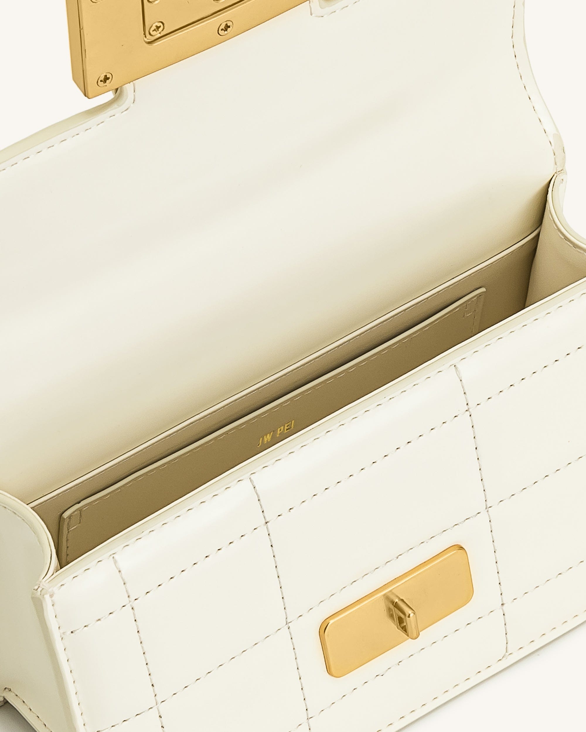 Jw Pei Kaia Bamboo Metal Handle Handbag White
