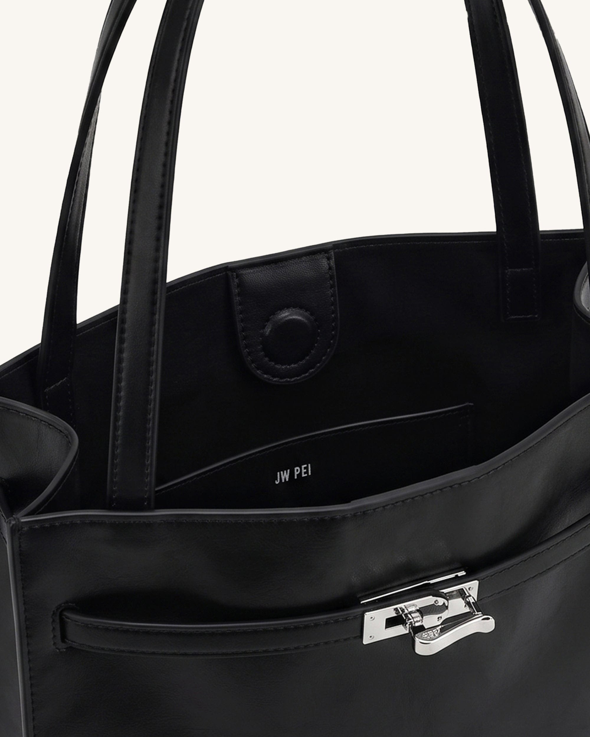 Jw Pei Noelle Belted Tote Bag Black