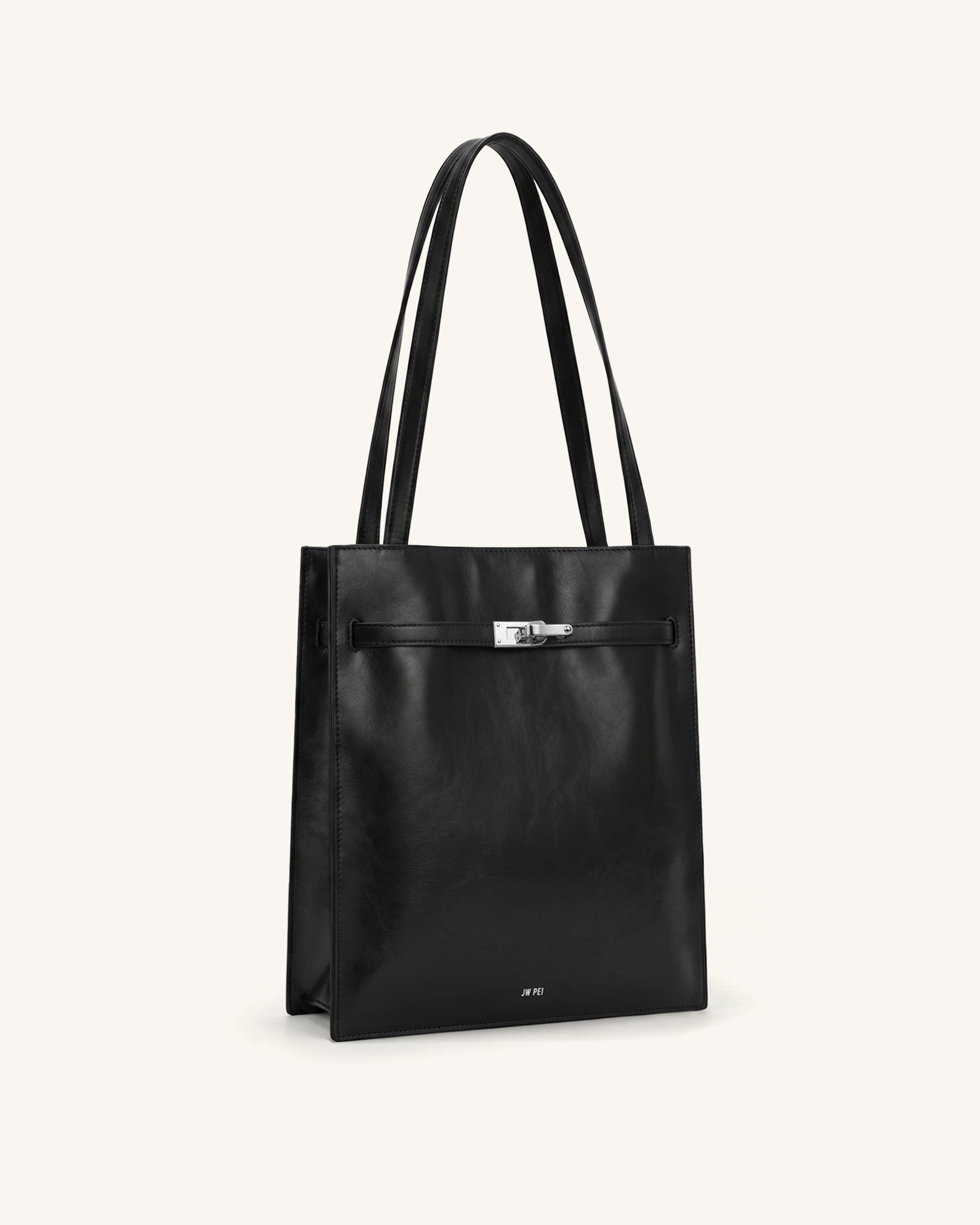 Jw Pei Noelle Belted Tote Bag Black