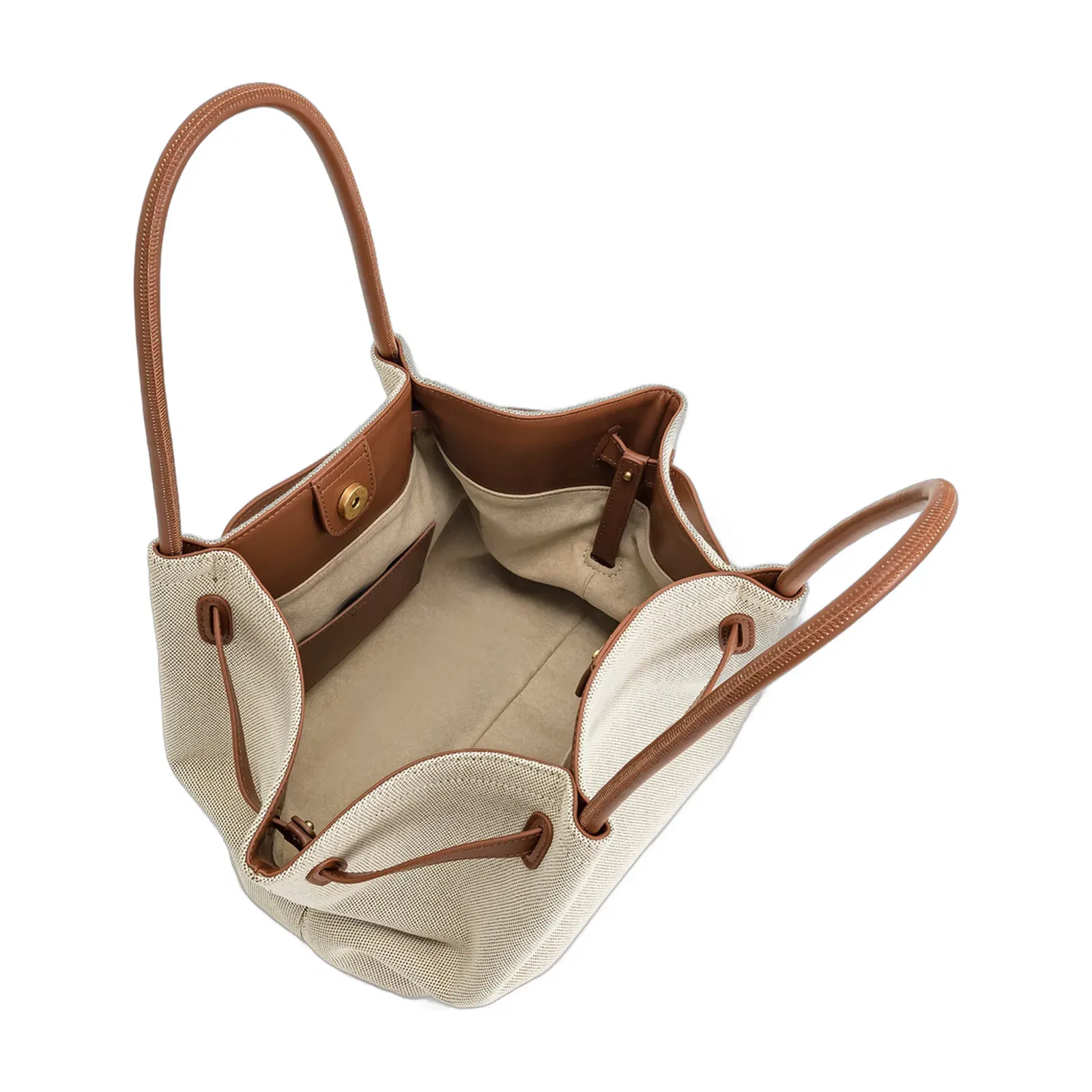 Jw Pei Hana Medium Tote Bag Brown Canvas