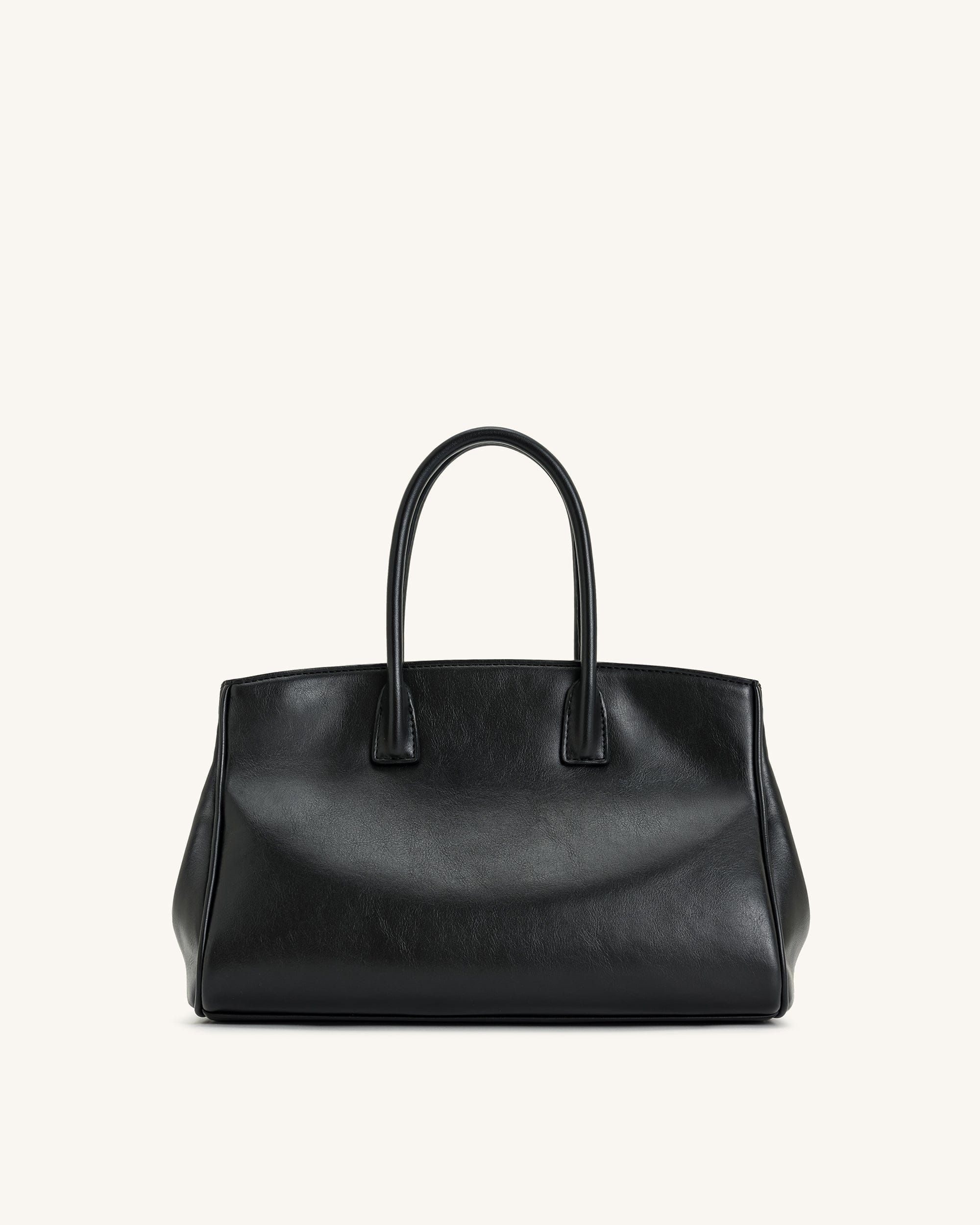 Jw Pei Ziva Metal Lock Decoration Tote Bag Black