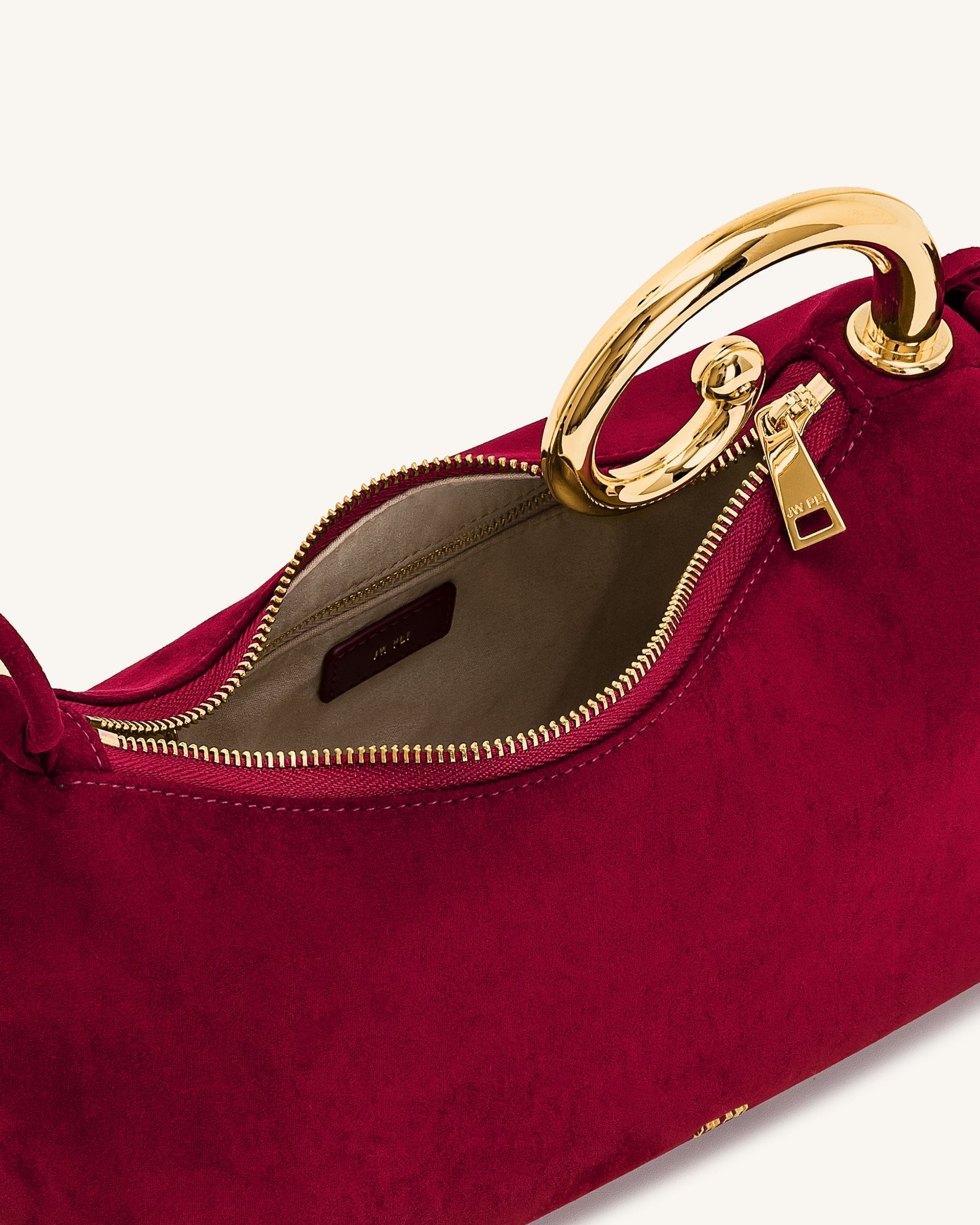 Jw Pei Nell Fringe Hardware Top Handle Bag Burgundy