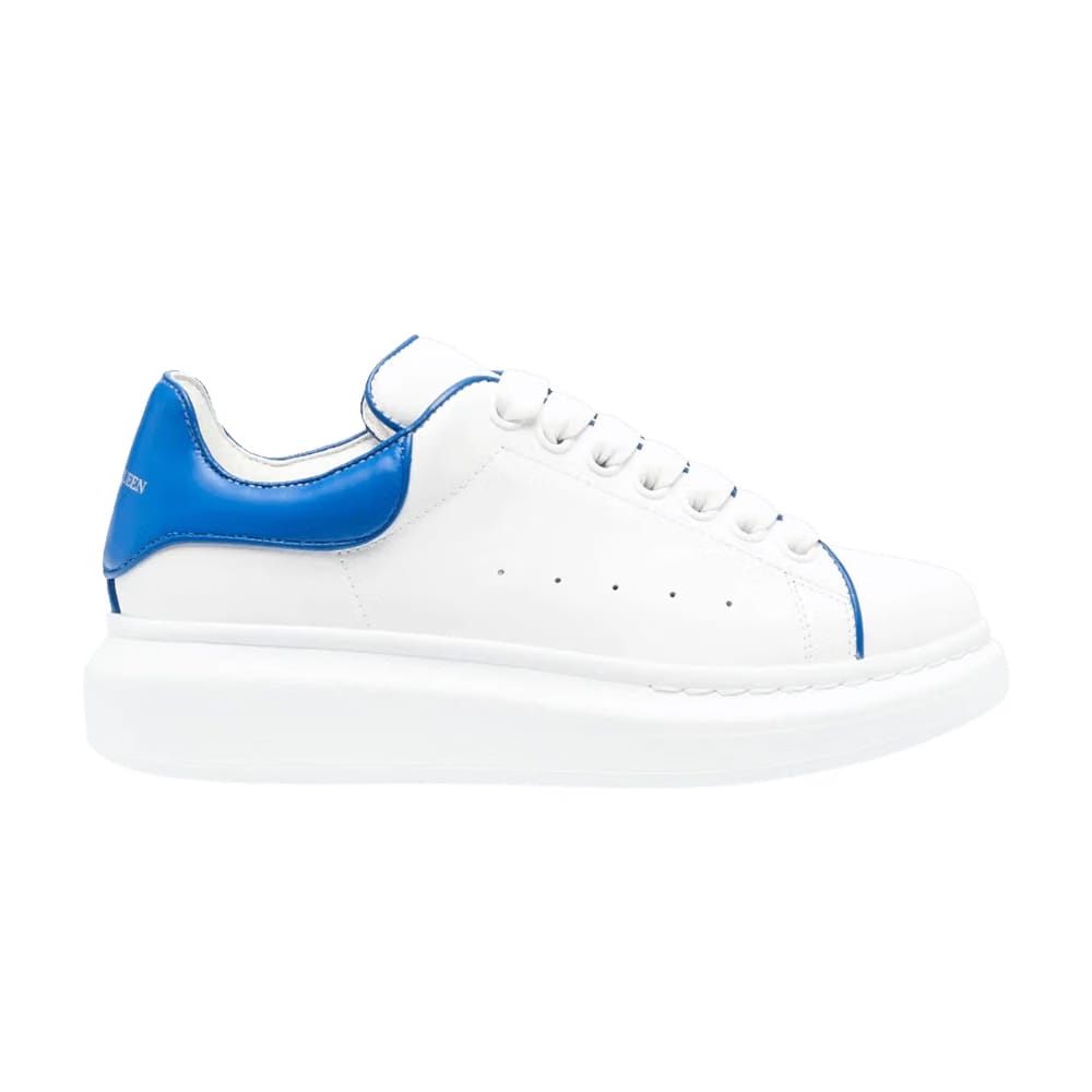 Alexander McQueen Wmns Oversized Sneaker 'White Blue Piping'