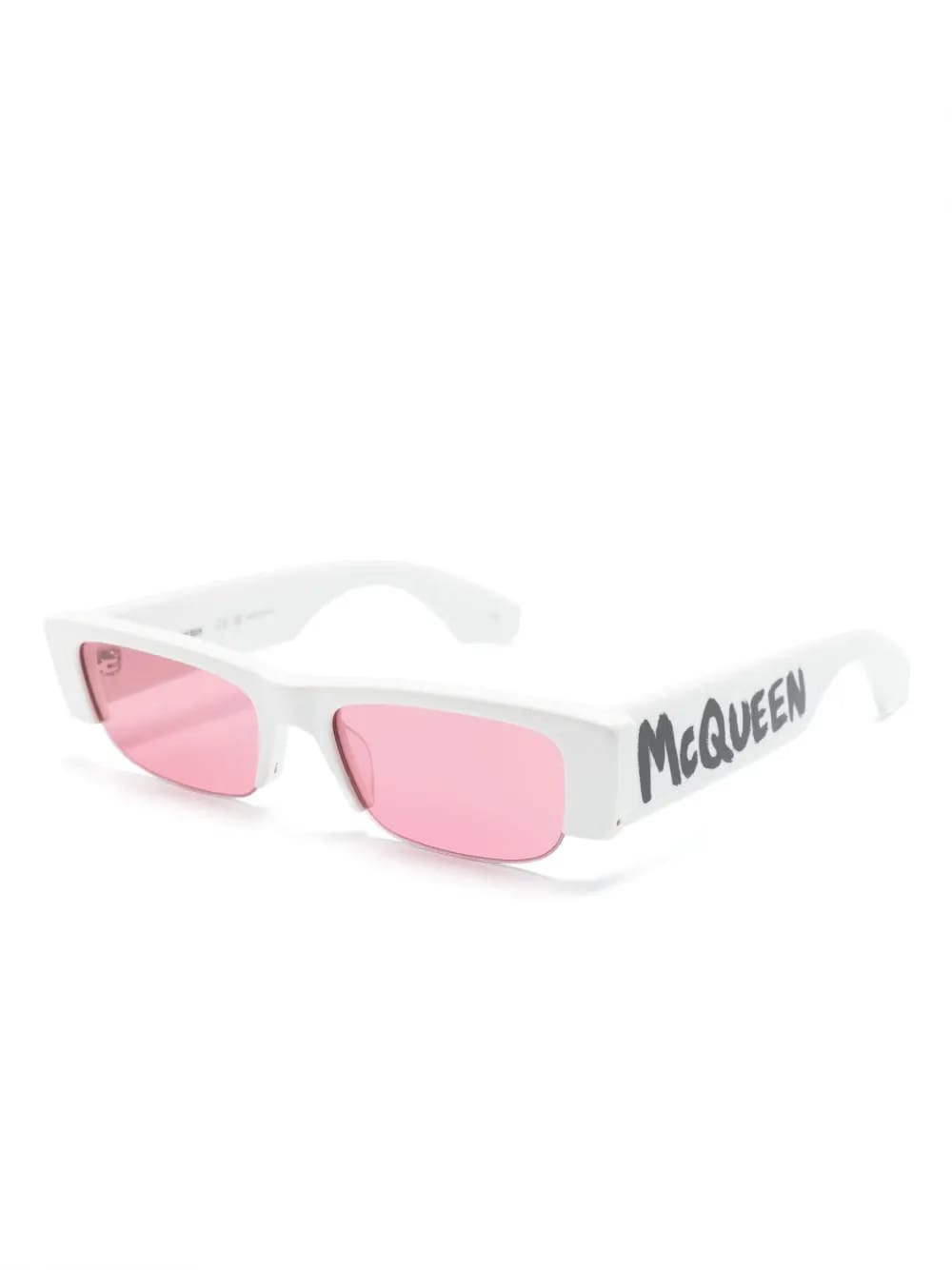 Graffiti slashed rectangle sunglasses