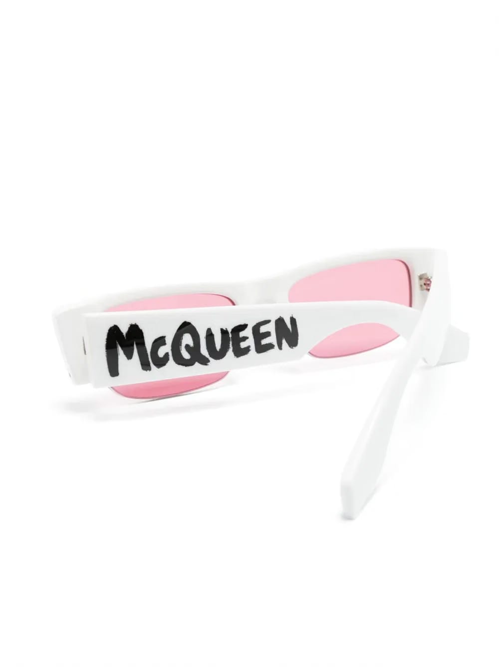 Graffiti slashed rectangle sunglasses