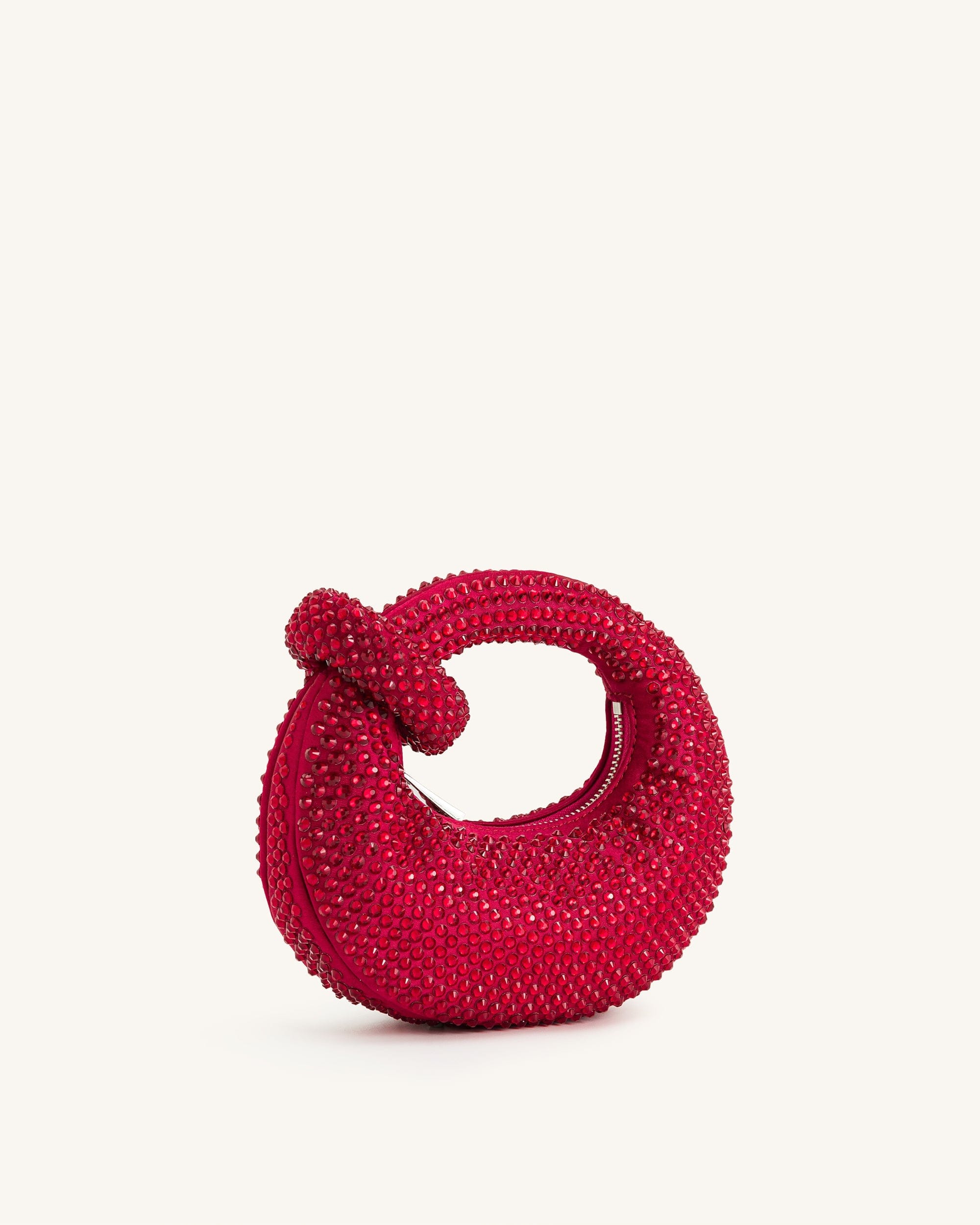 Jw Pei Abacus Artificial Crystal Mini Top Handle Bag Red