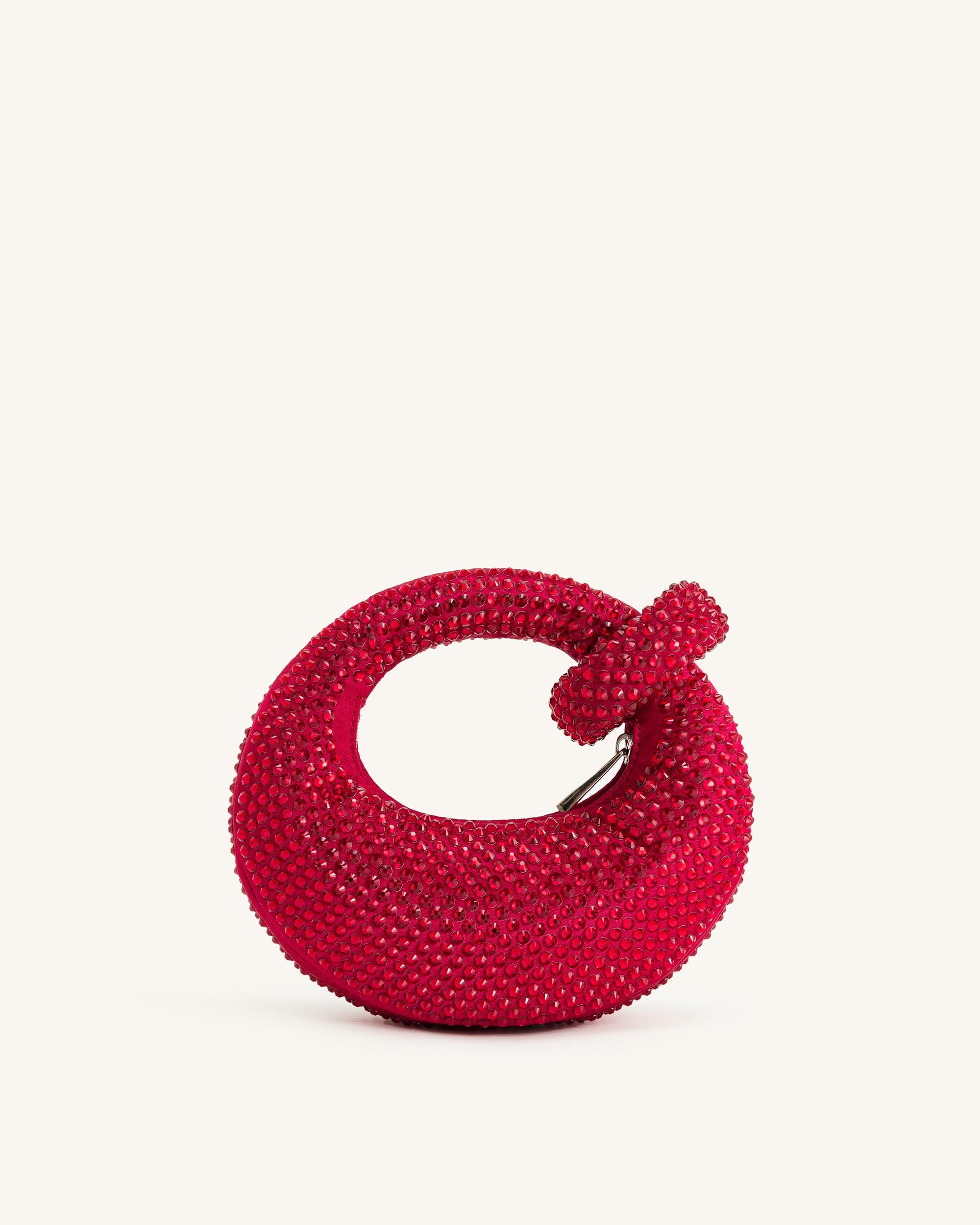 Jw Pei Abacus Artificial Crystal Mini Top Handle Bag Red