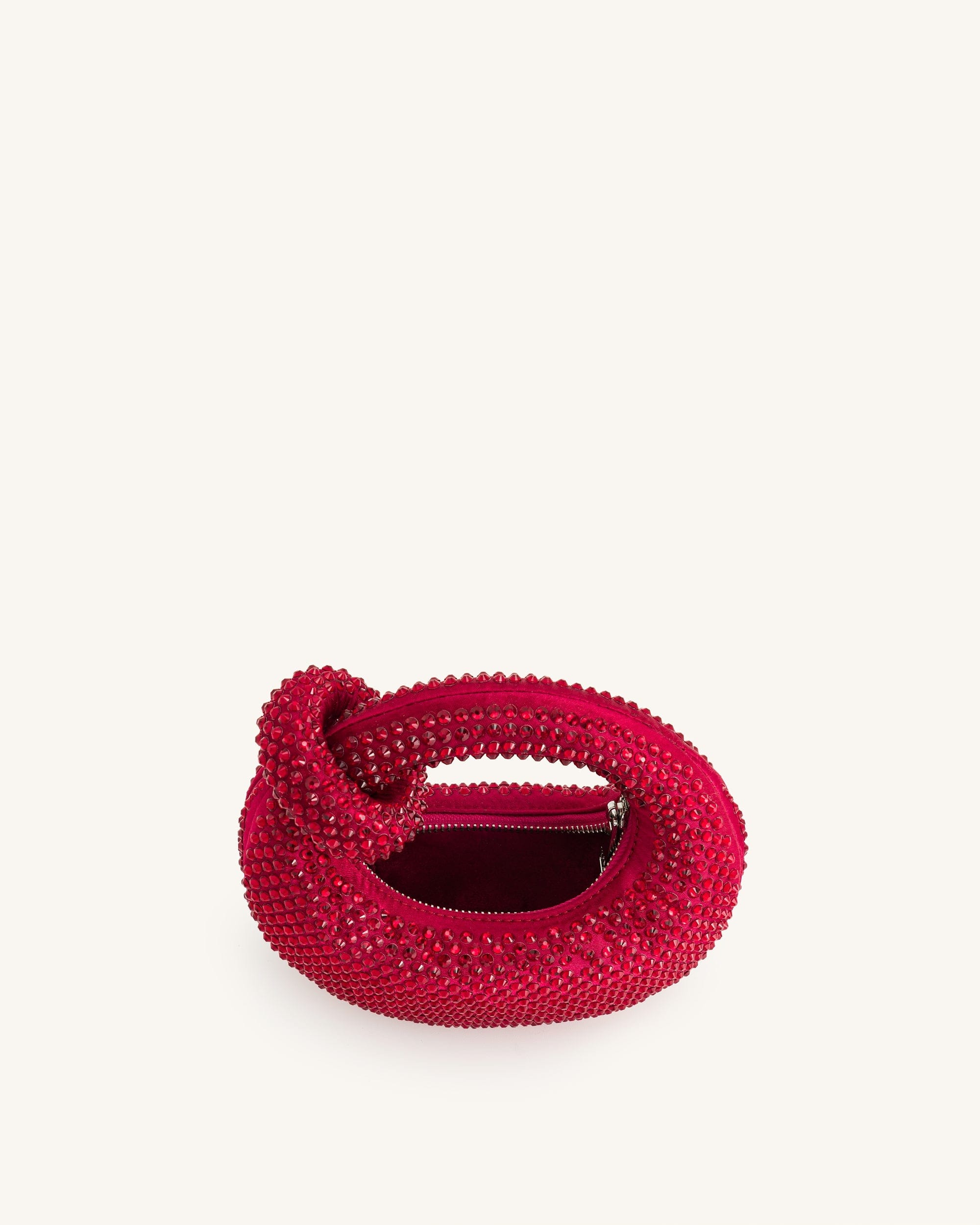 Jw Pei Abacus Artificial Crystal Mini Top Handle Bag Red