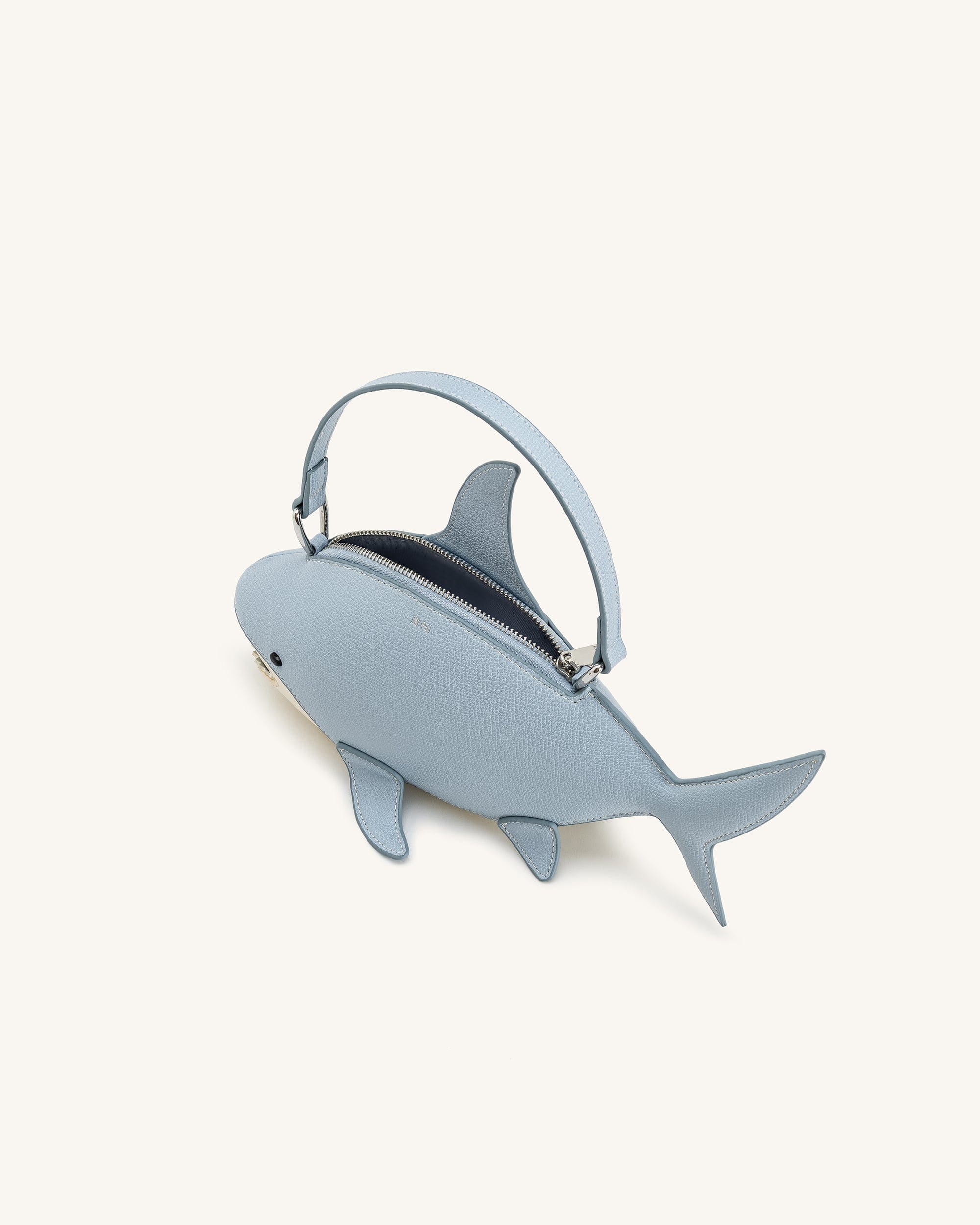 Jw Pei Nerys Shark Look Top Handle Bag Light Blue
