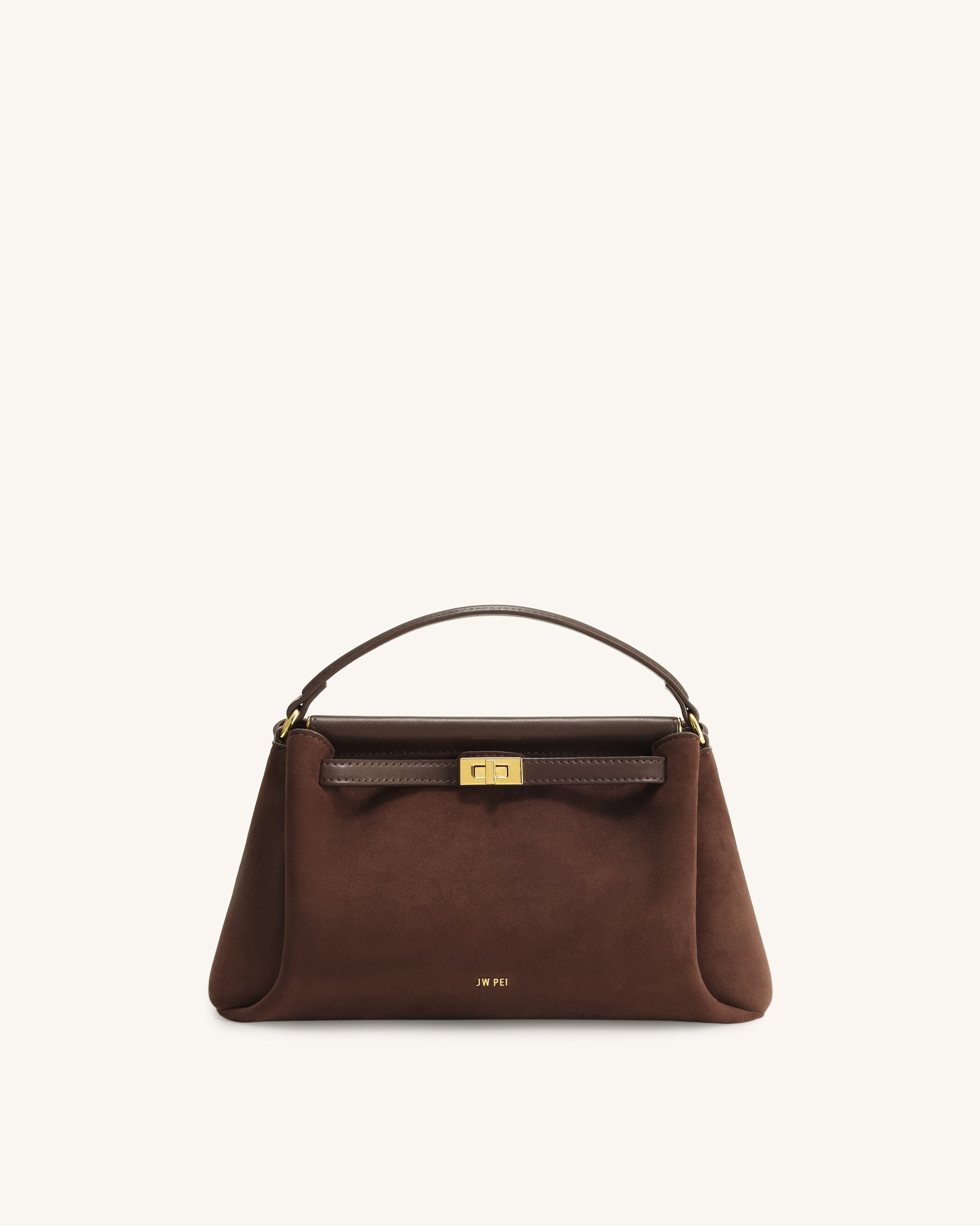 Jw Pei Carmen Faux Suede Top Handle Bag Black