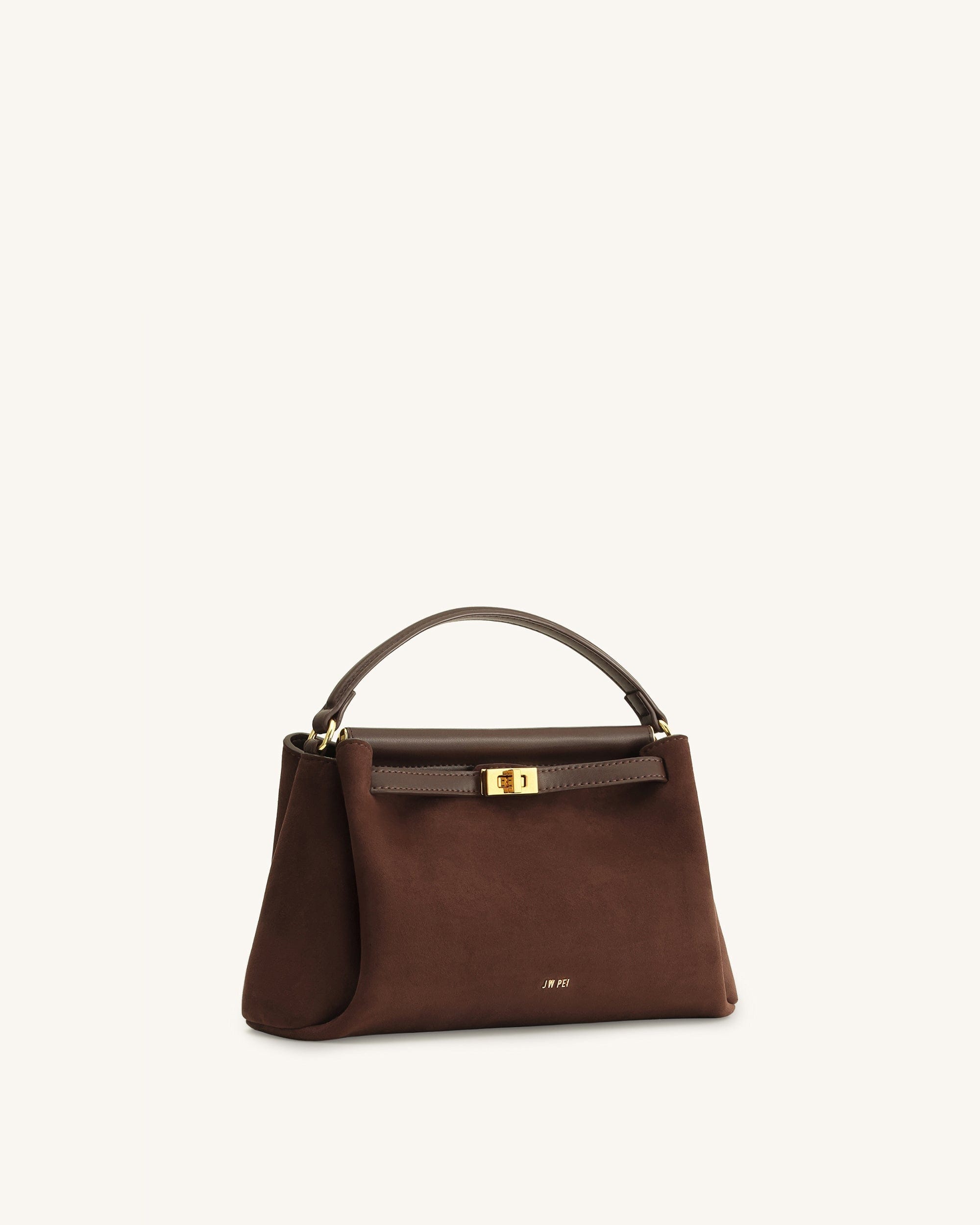 Jw Pei Carmen Faux Suede Top Handle Bag Black