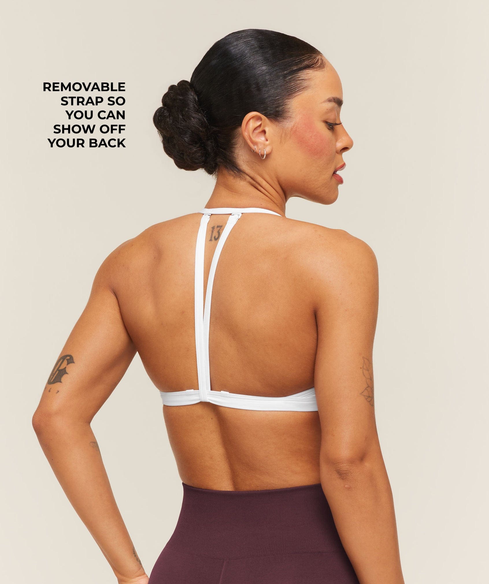 Women's Gymshark Minimal Sports Bra 2.0 White