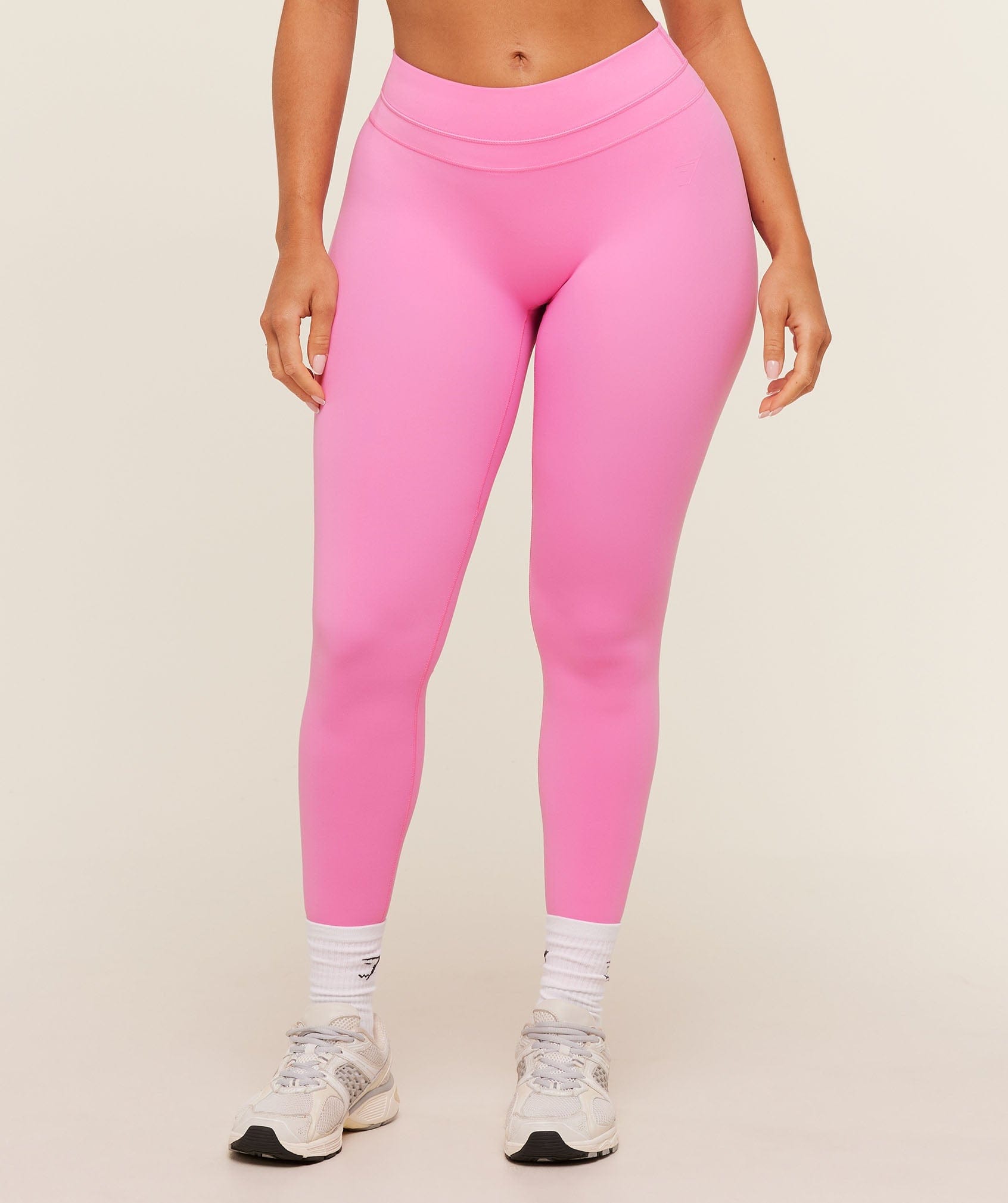 Women's Gymshark Whitney Mid-High Rise Leggings Focus Pink