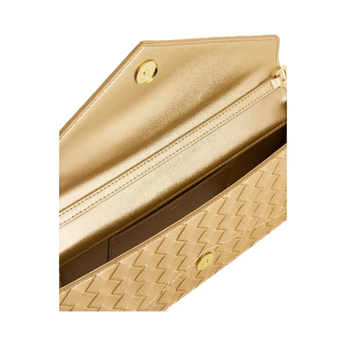 Jw Pei Celeste Woven Textured Envelope Top Handle Bag Champagne Gold