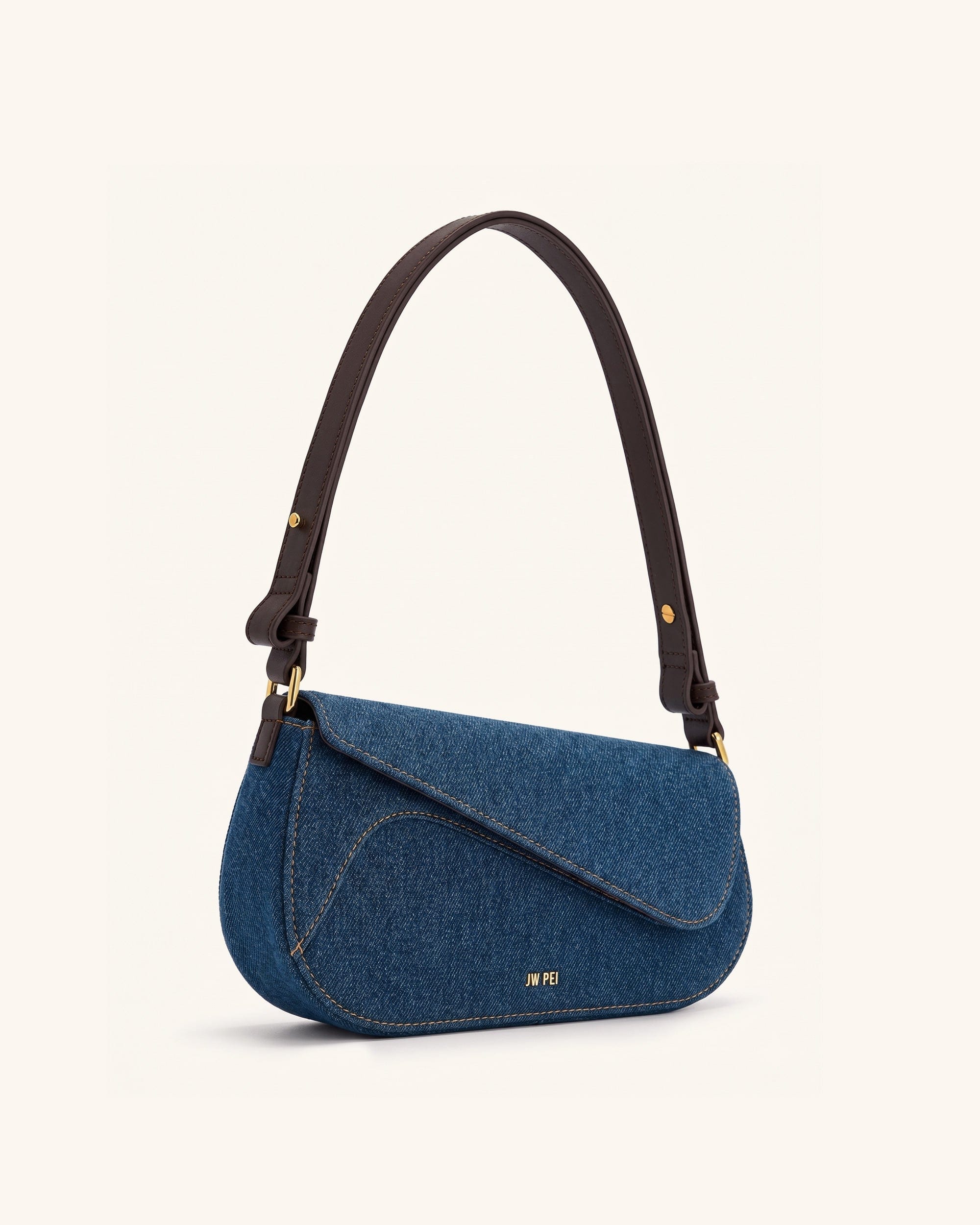 Jw Pei Addisyn Shoulder Bag Blue Denim