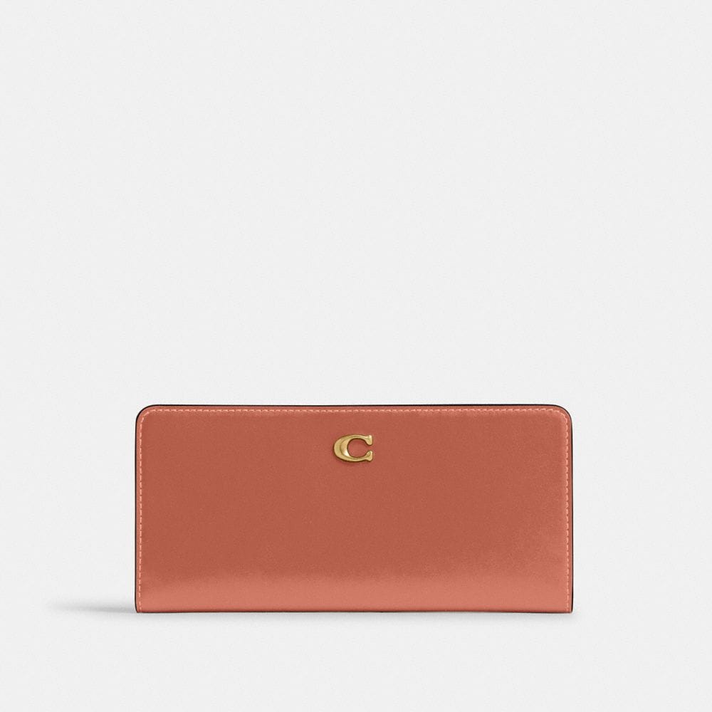 Coach Essential Slim Wallet Brass Dark Peach